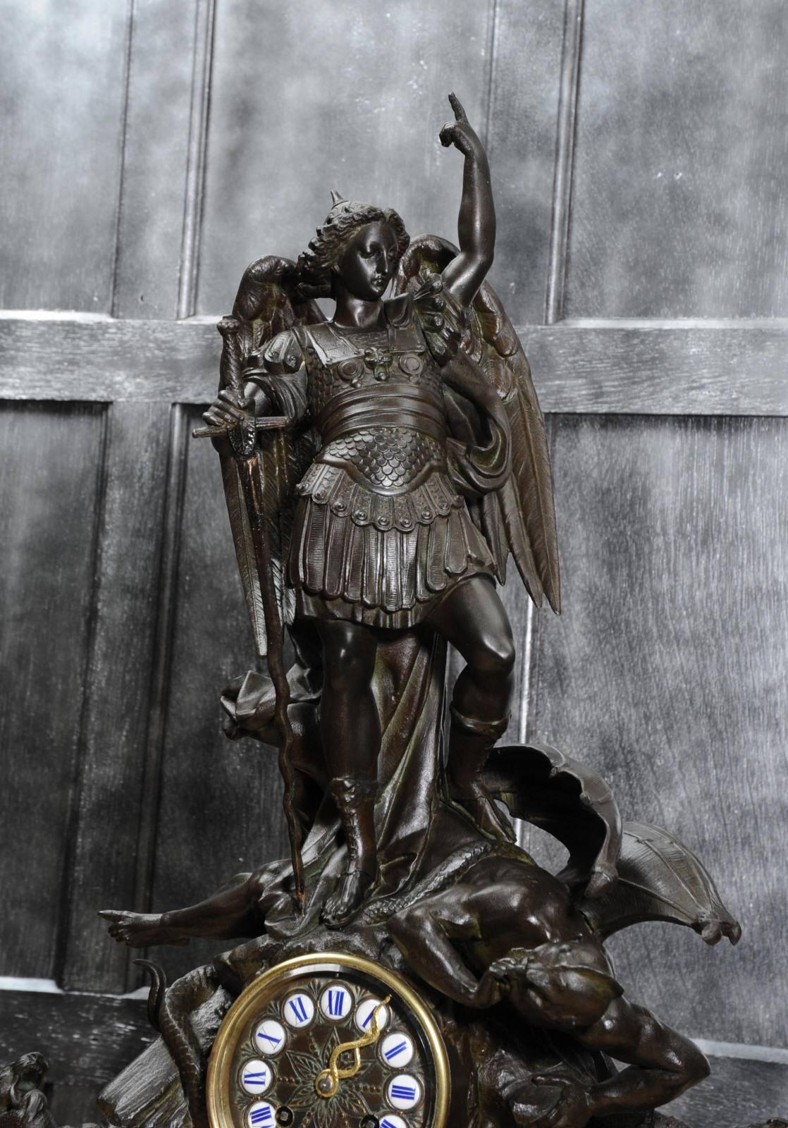 Baroque St Michael Slaying the Devil by Albert Ernest Carrier-Belleuse