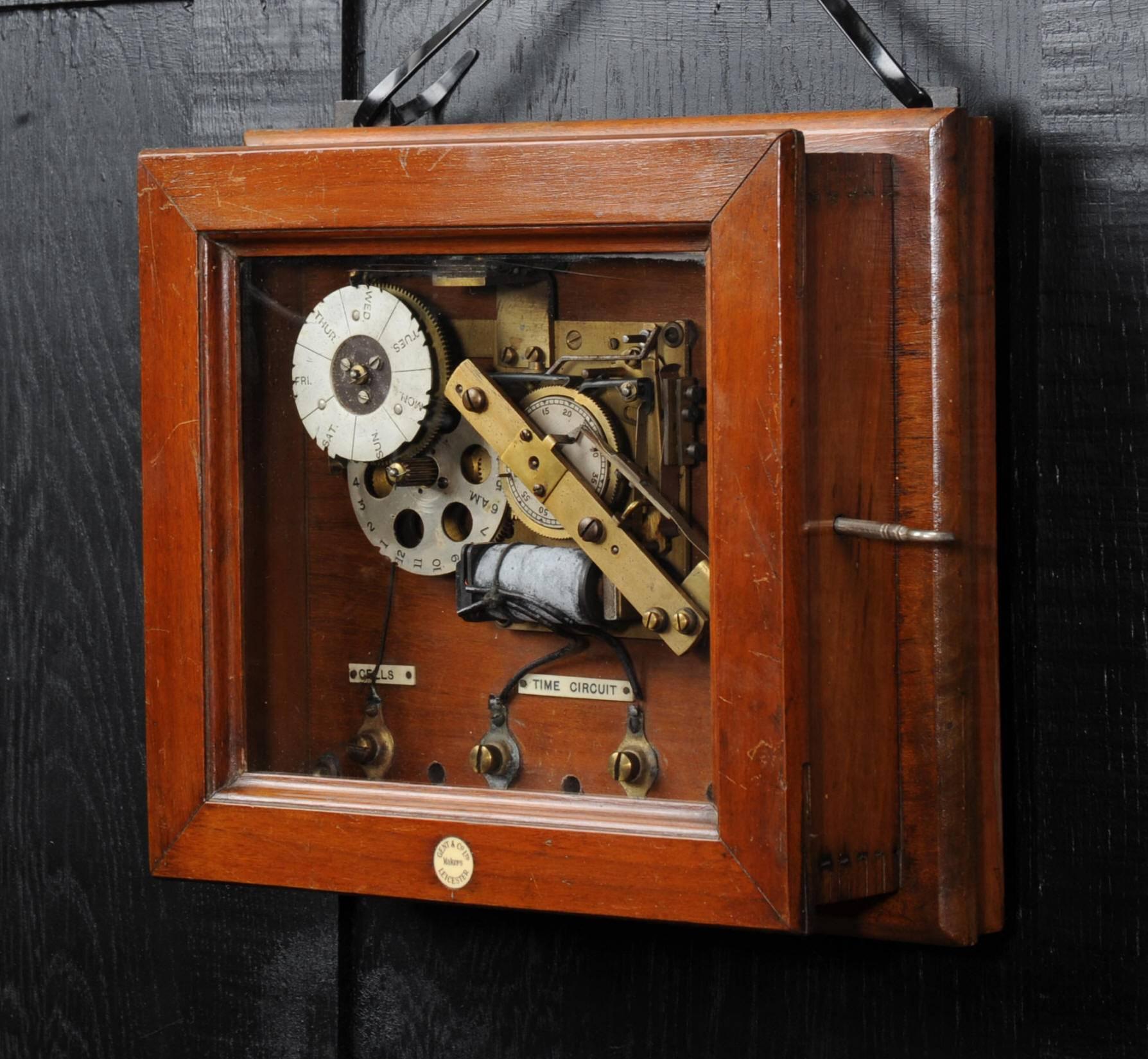 British Industrial Electro-mechanical Programmer Clock as Wall Sculpture