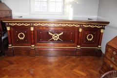 French Ormolu-Mounted Mahogany Bar, circa 1900