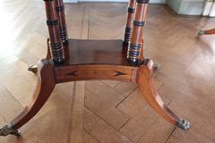 Good Pair of Regency Mahogany Card Tables with Ebony and Boxwood Inlay