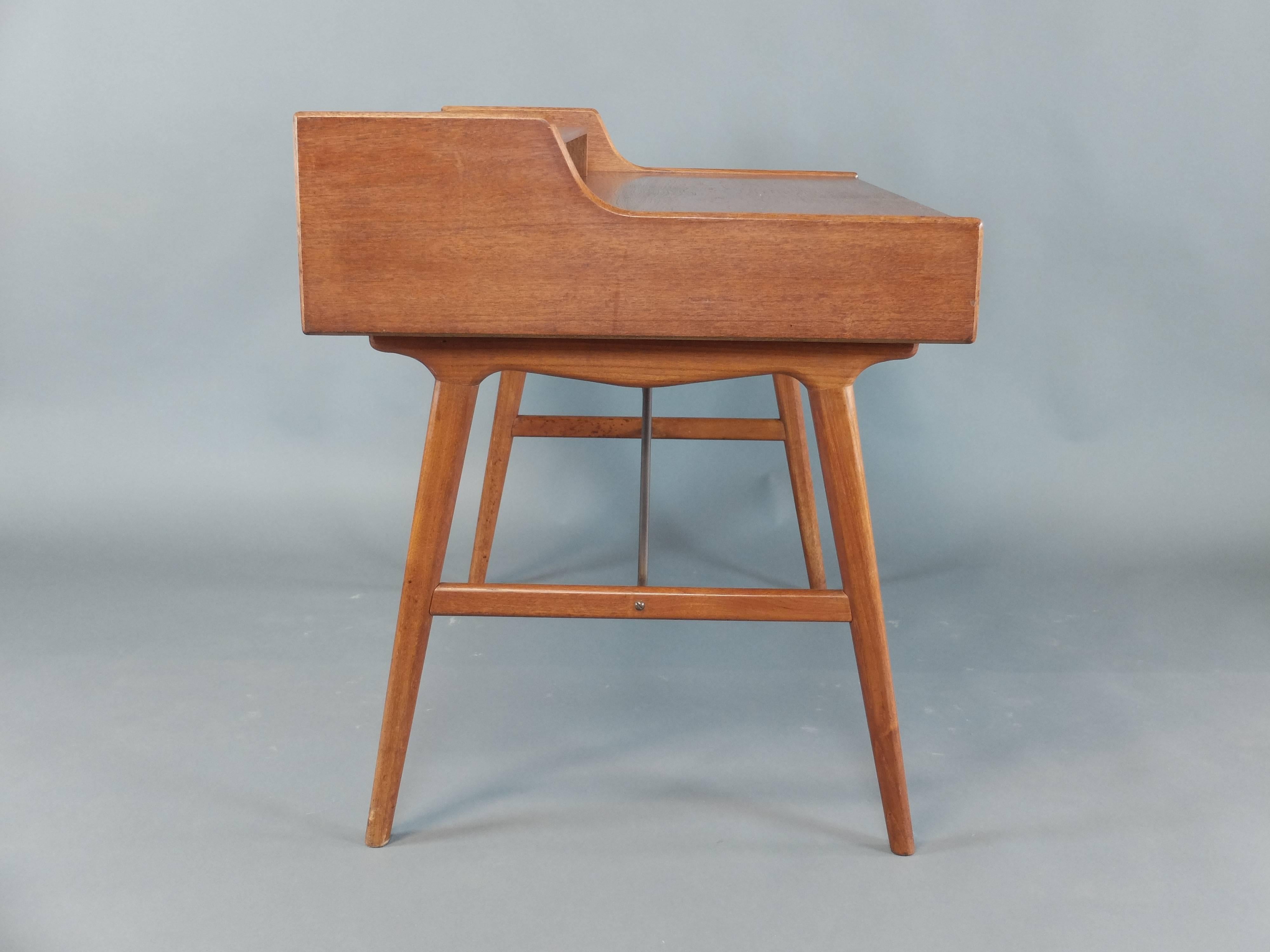 Woodwork Mid-Century Modern Danish Teak Desk Model No 65 by Arne Wahl Iversen