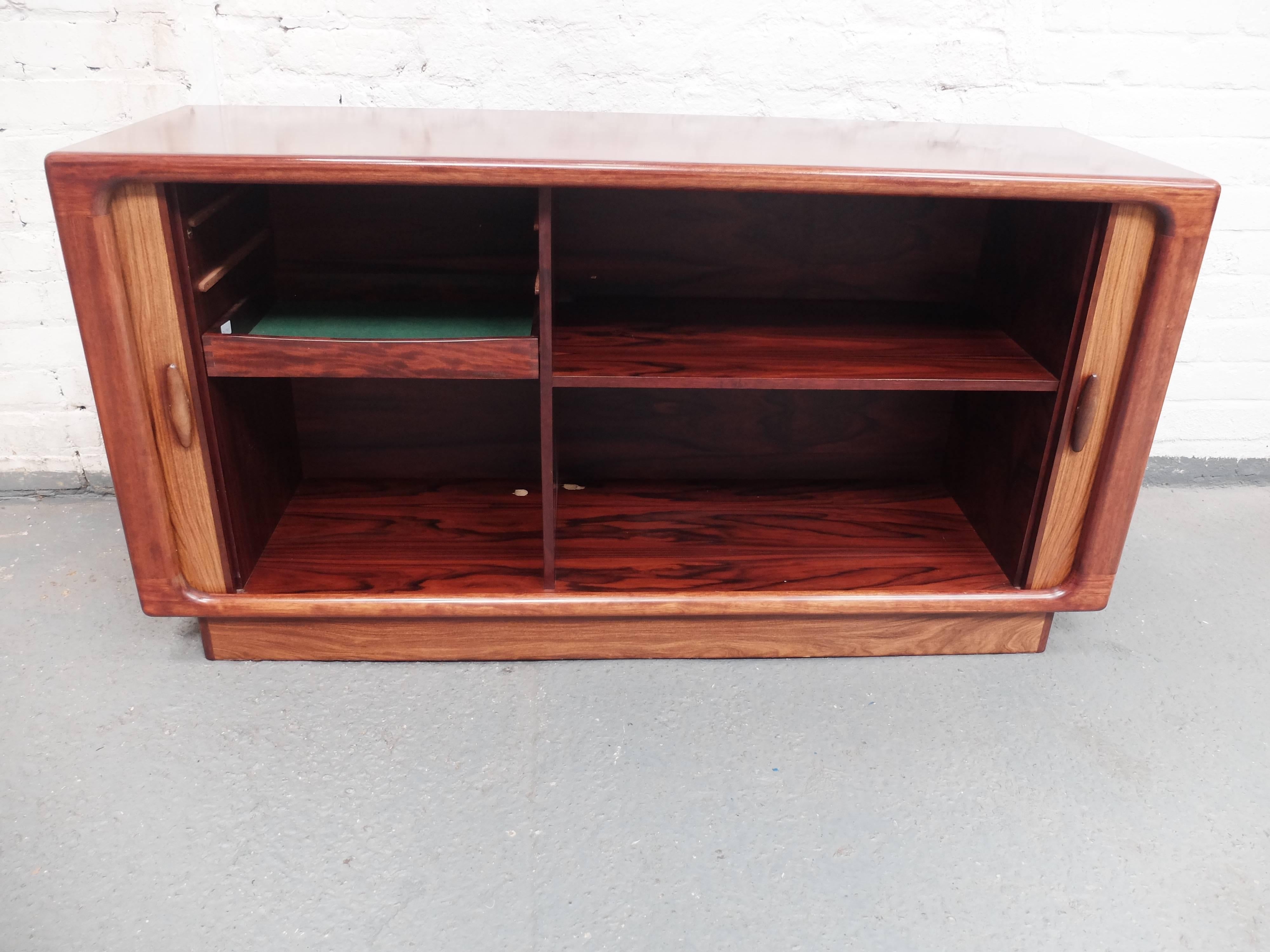 Danish Rosewood Tambour Sideboard by Dyrlund For Sale 1