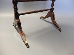 Regency Cheval Mirror in Mahogany with Ebony Inlay and Decoration