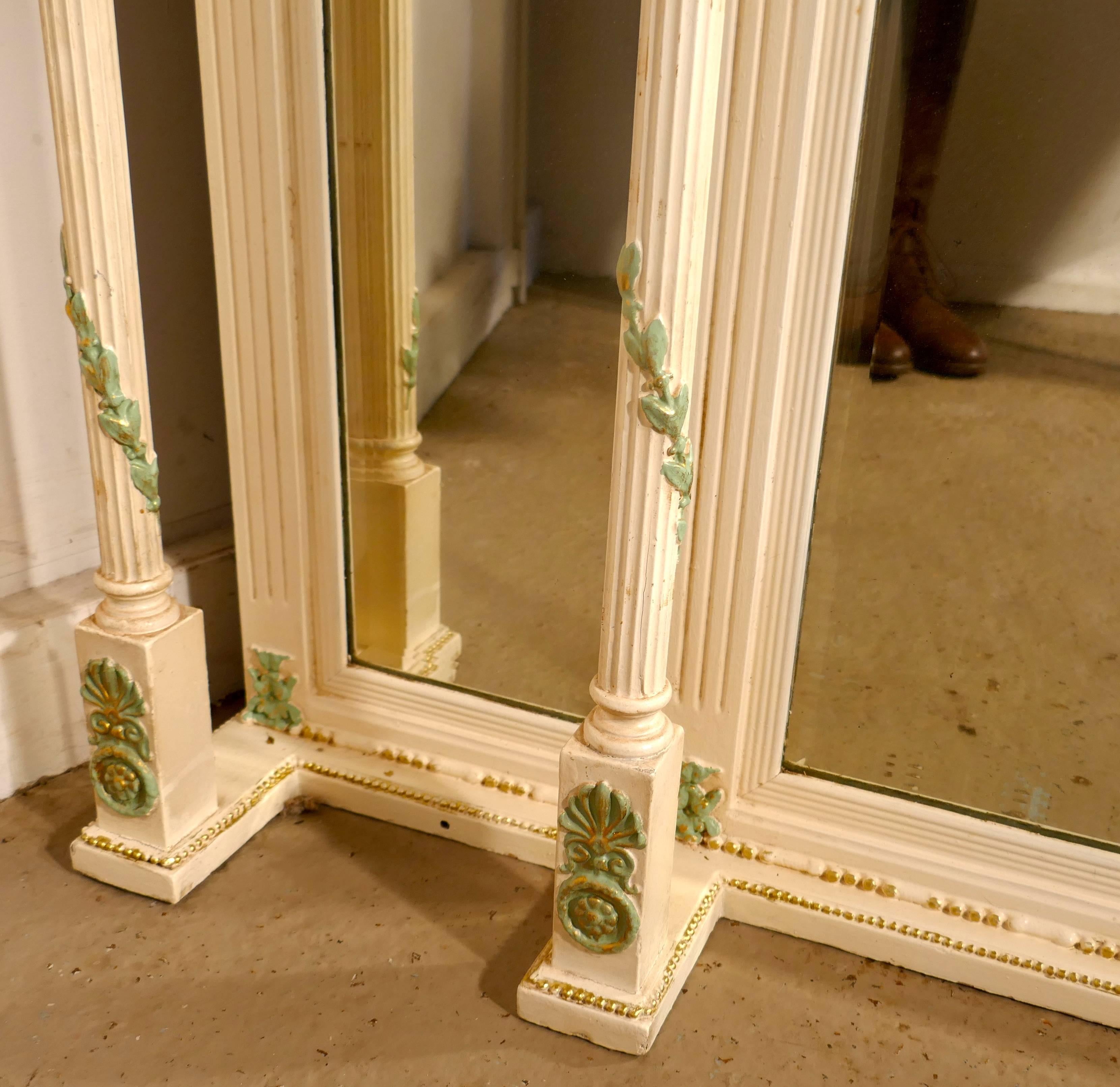 English 19th Century Painted Regency Style Overmantel