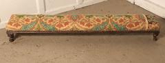Arts & Crafts Long Upholstered Foot Stool