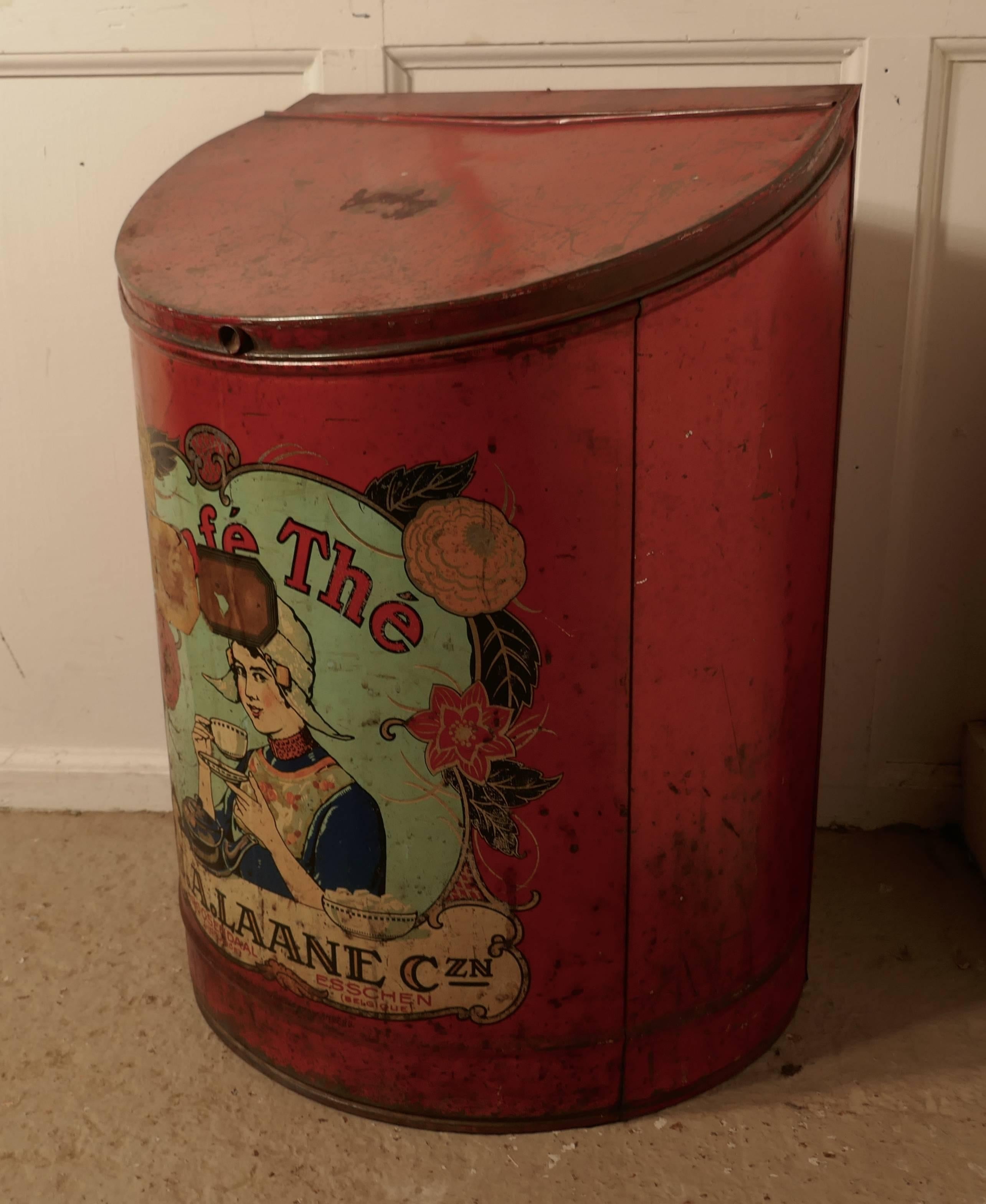 Industrial Dutch and Belgian Grocers Shop Tea or Coffee Canister