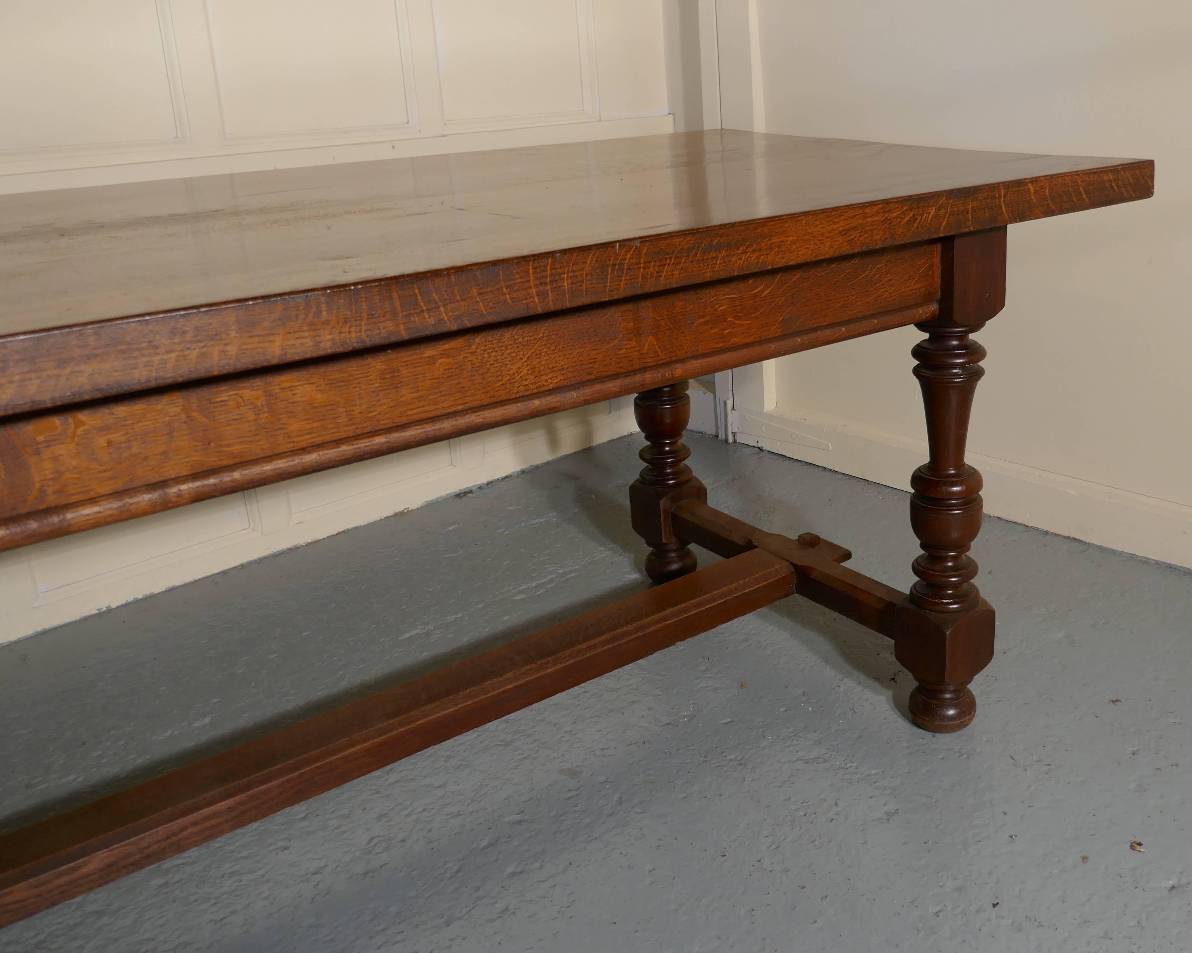 Large French Country Oak Dining Table 3