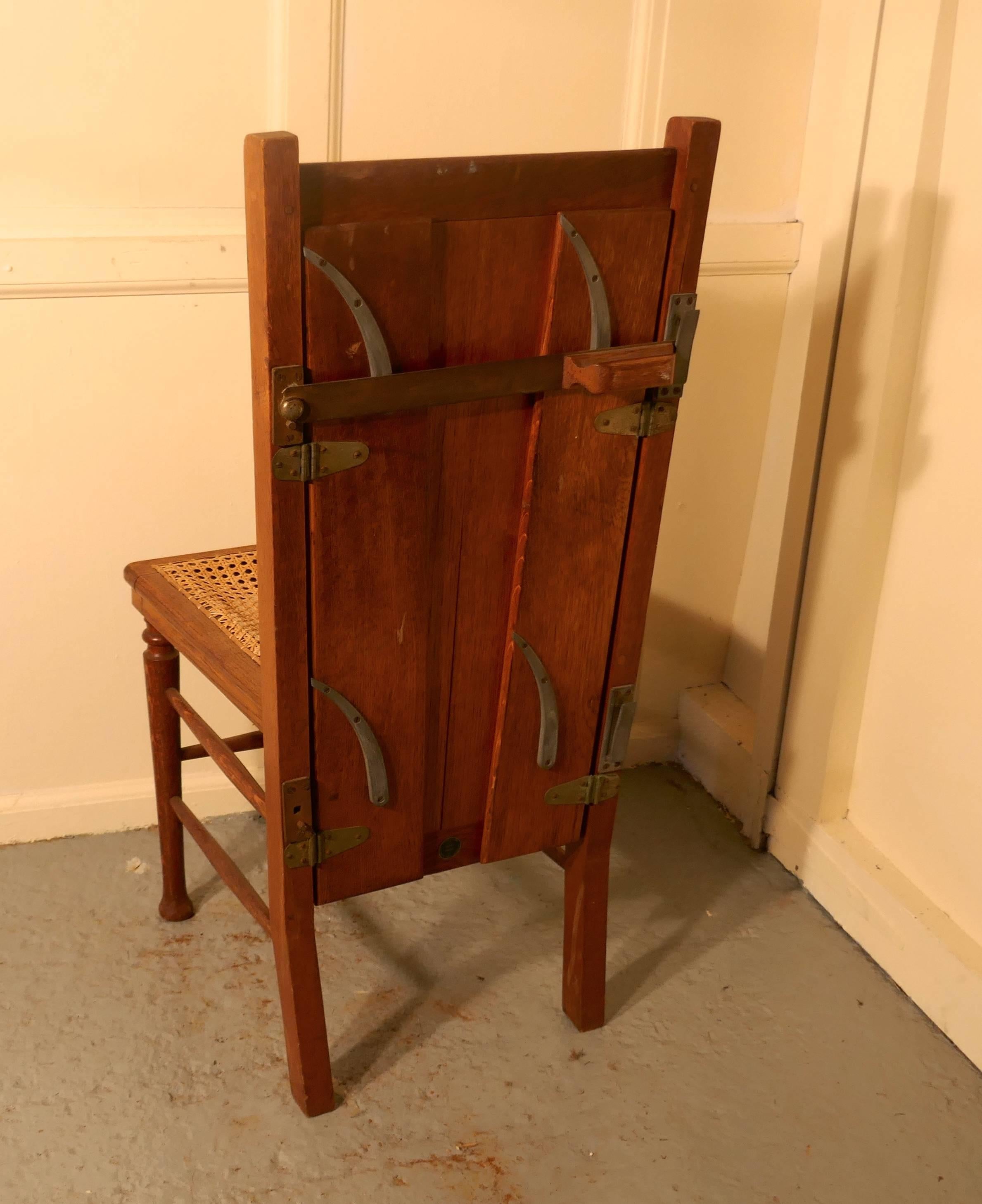 20th Century Victorian Oak Trouser Press Chair Gentleman’s Outfitter Shop Display