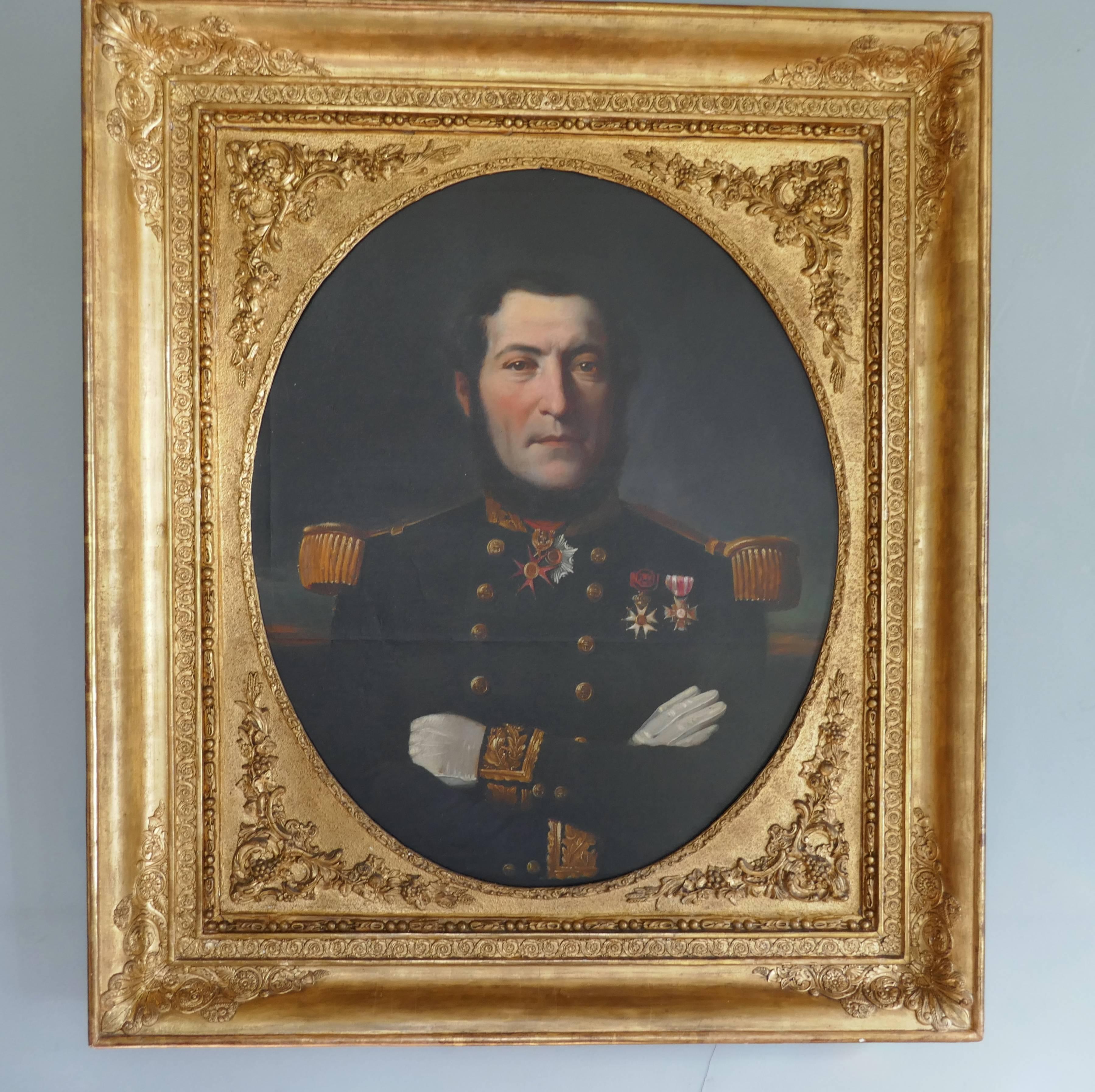 Napoleon III Portrait of a French Naval Officer, Vice Admiral Thomasset