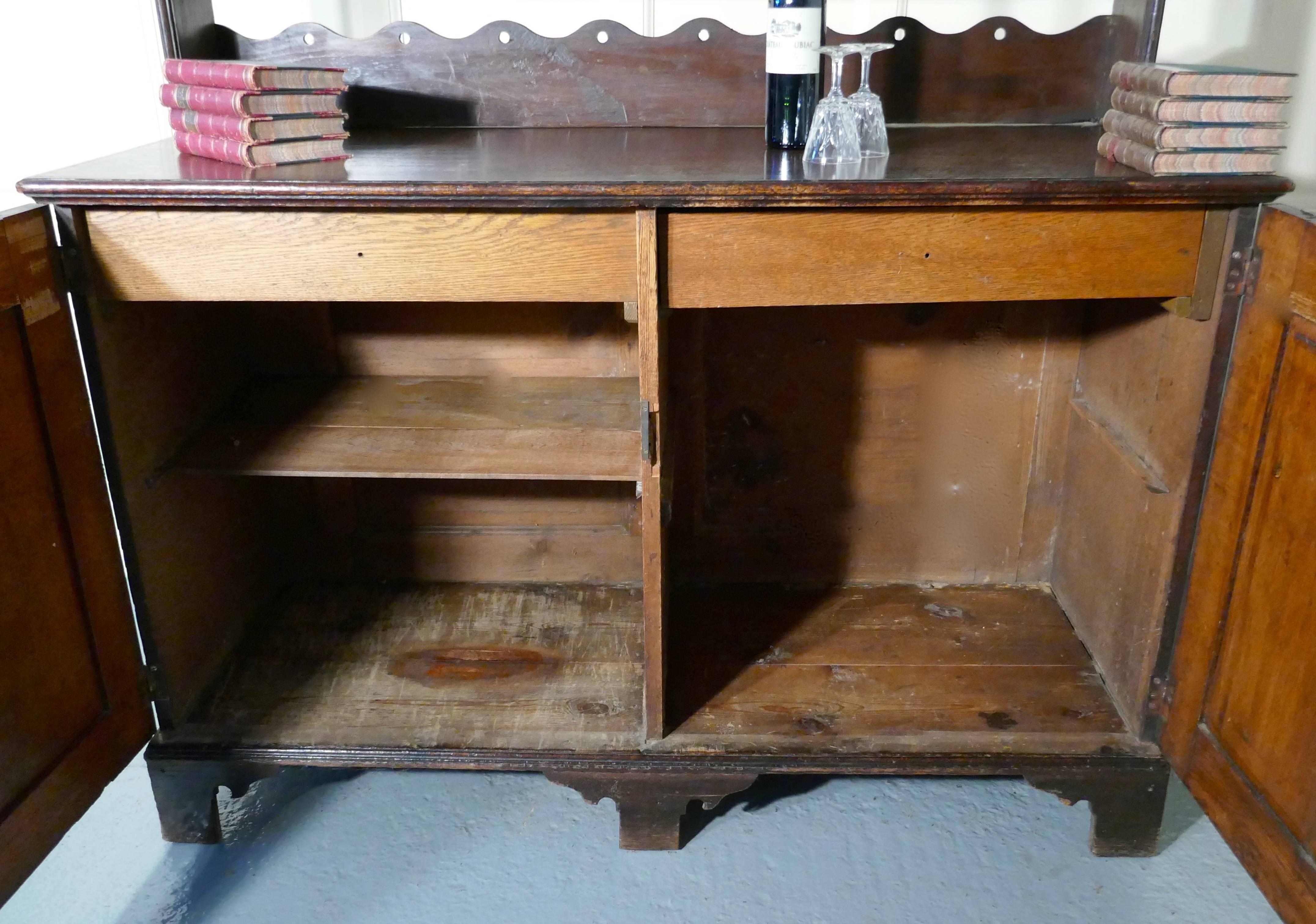 Victorian Solid Oak Welsh Dresser For Sale 1