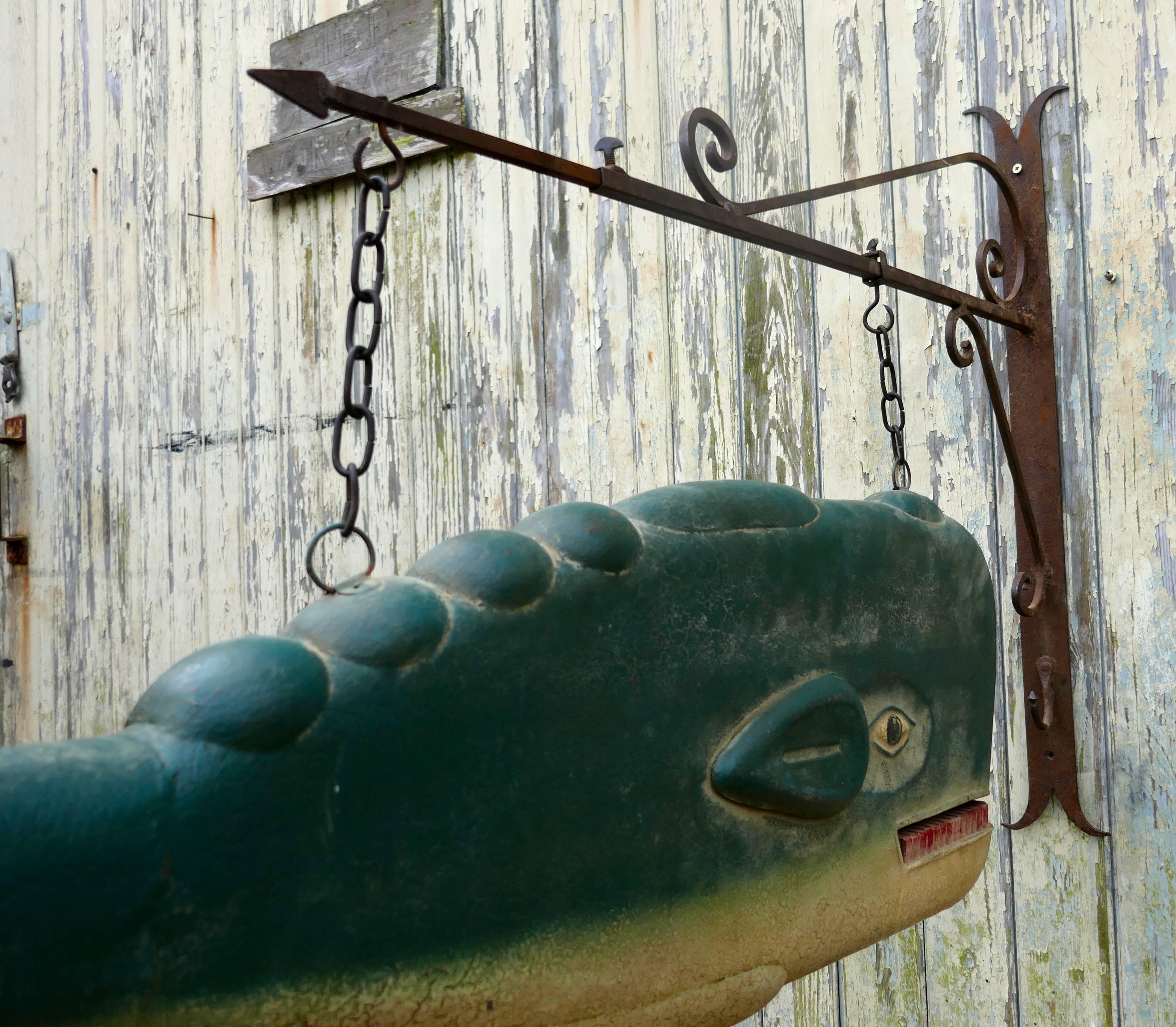 Industrial Rare French Whale Oil Trade Shop Sign