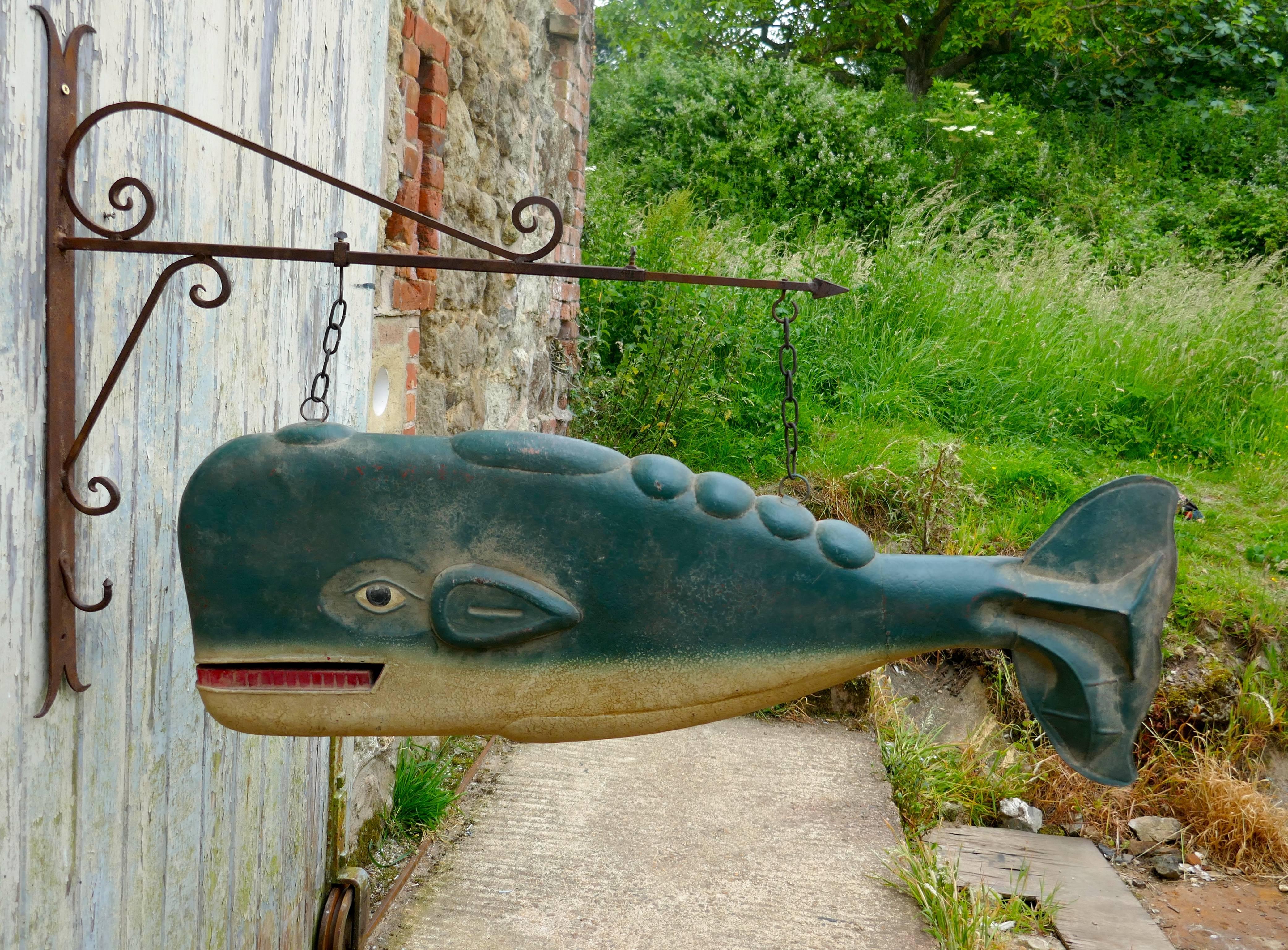 Rare French Whale Oil Trade Shop Sign In Good Condition In Chillerton, Isle of Wight