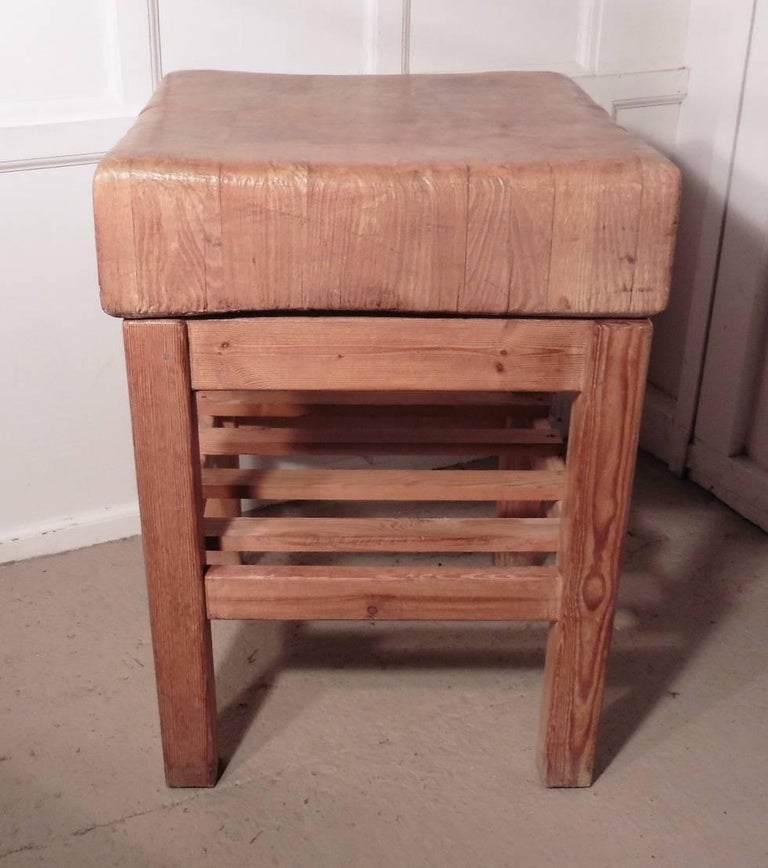 Vintage Sycamore Butchers Block, Kitchen Island at 1stDibs