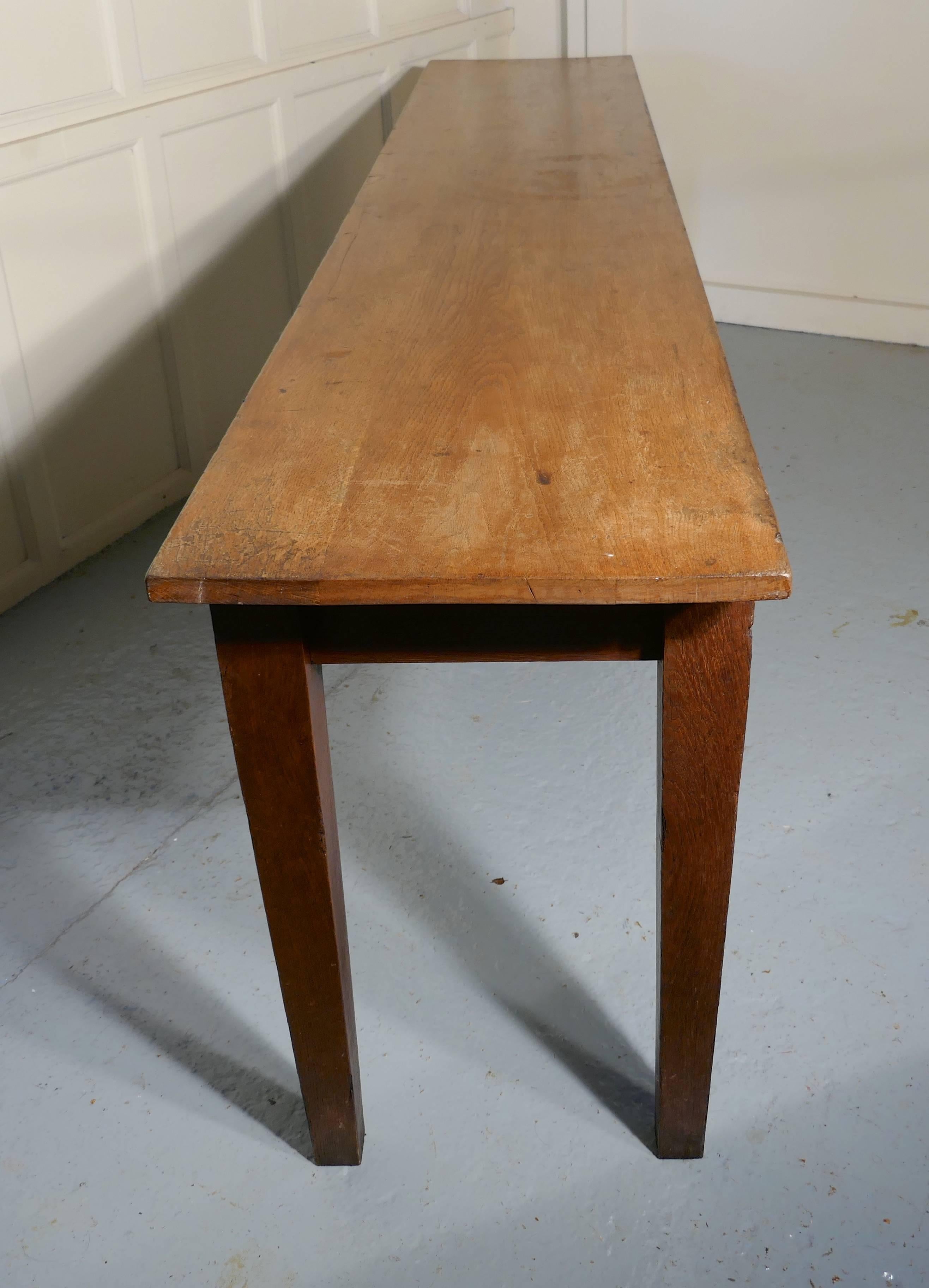 long narrow table