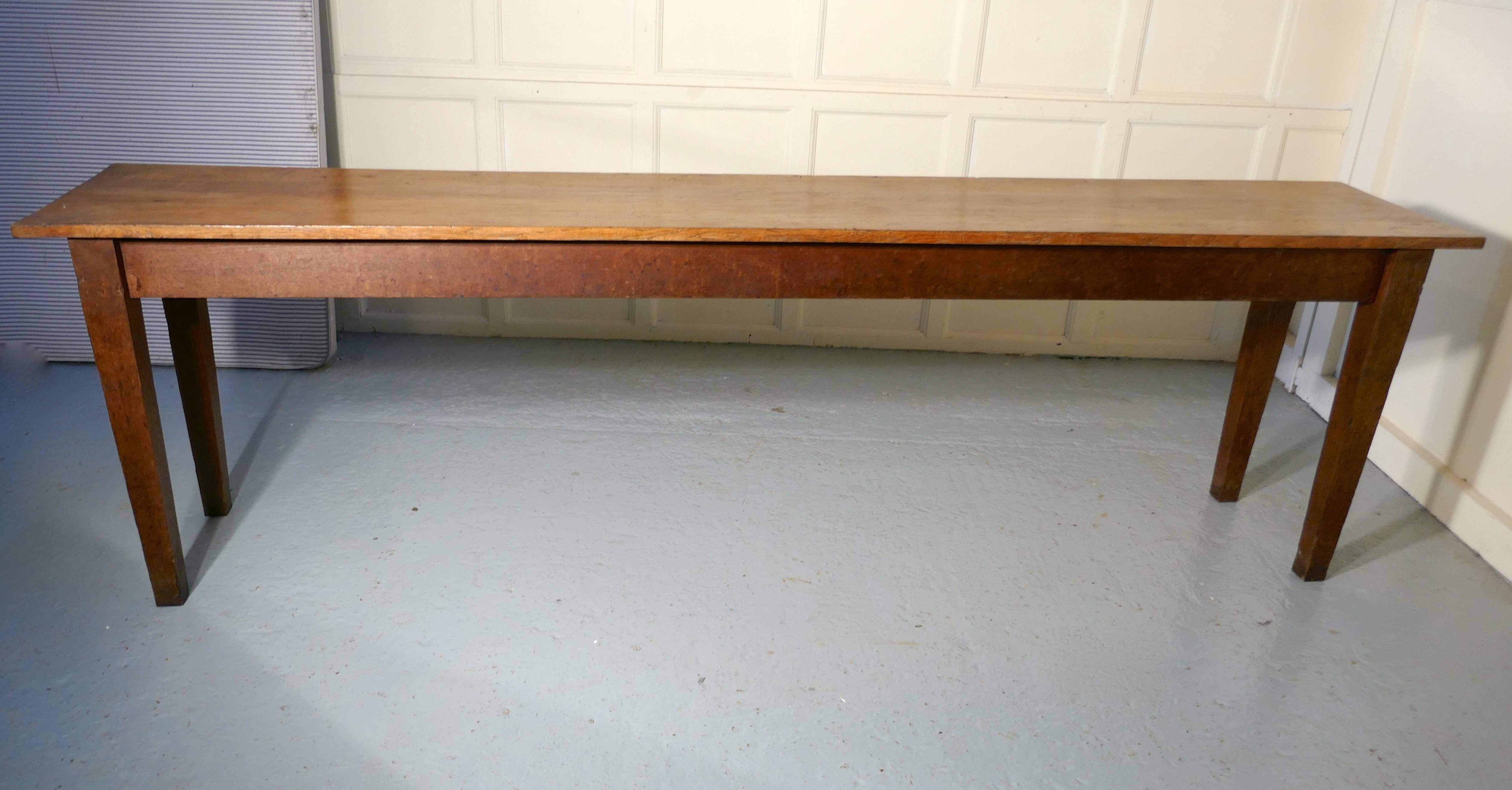 long narrow kitchen table