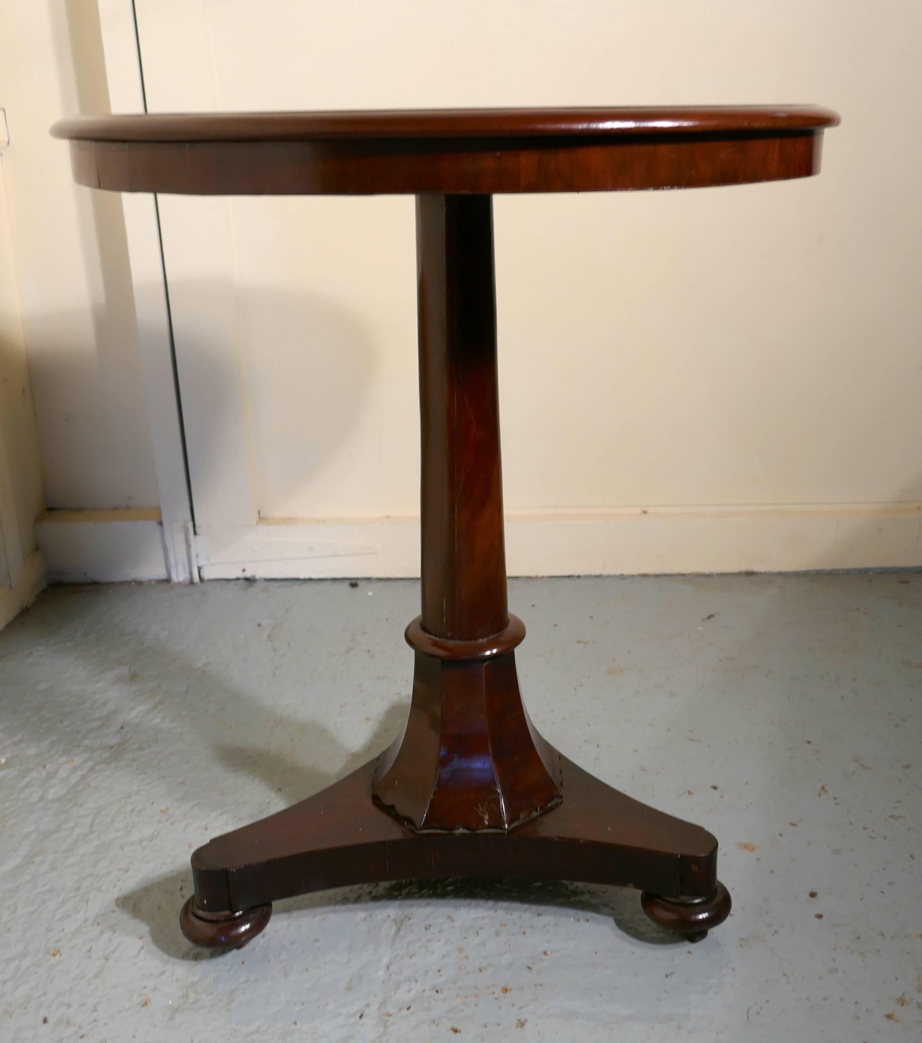 George III Superb 'William IV' Starburst Inlaid Tilt-Top Mahogany Table