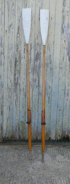 Pair of Decorative Long Sculling Oars