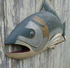 Unusual French Sturgeon, Caviar Trade Shop Sign