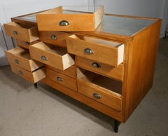 Vintage Art Deco Haberdashery Shop Counter with Drawers