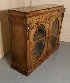 Superb Figured Walnut Perfume Cabinet from Barkers of Kensington