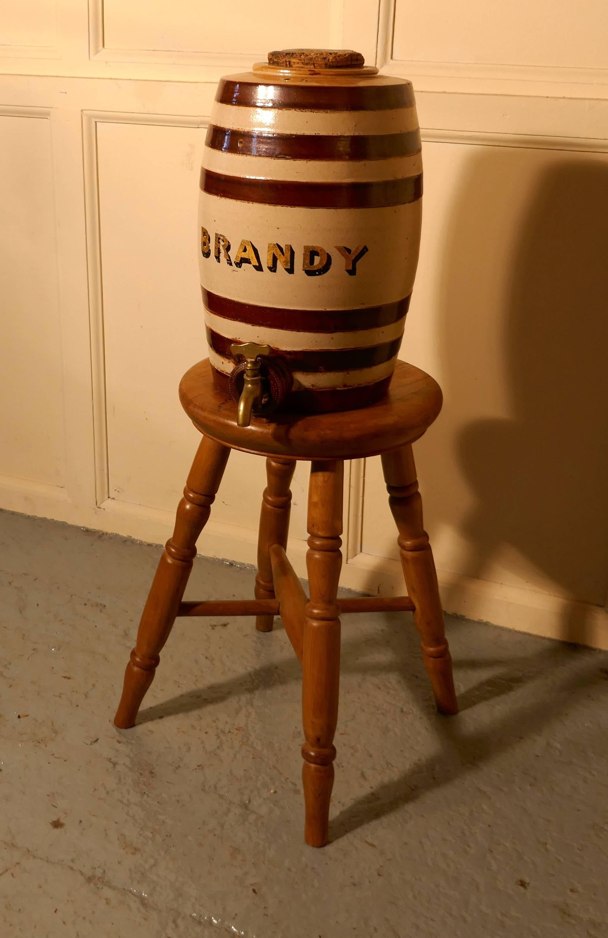 large brandy barrel