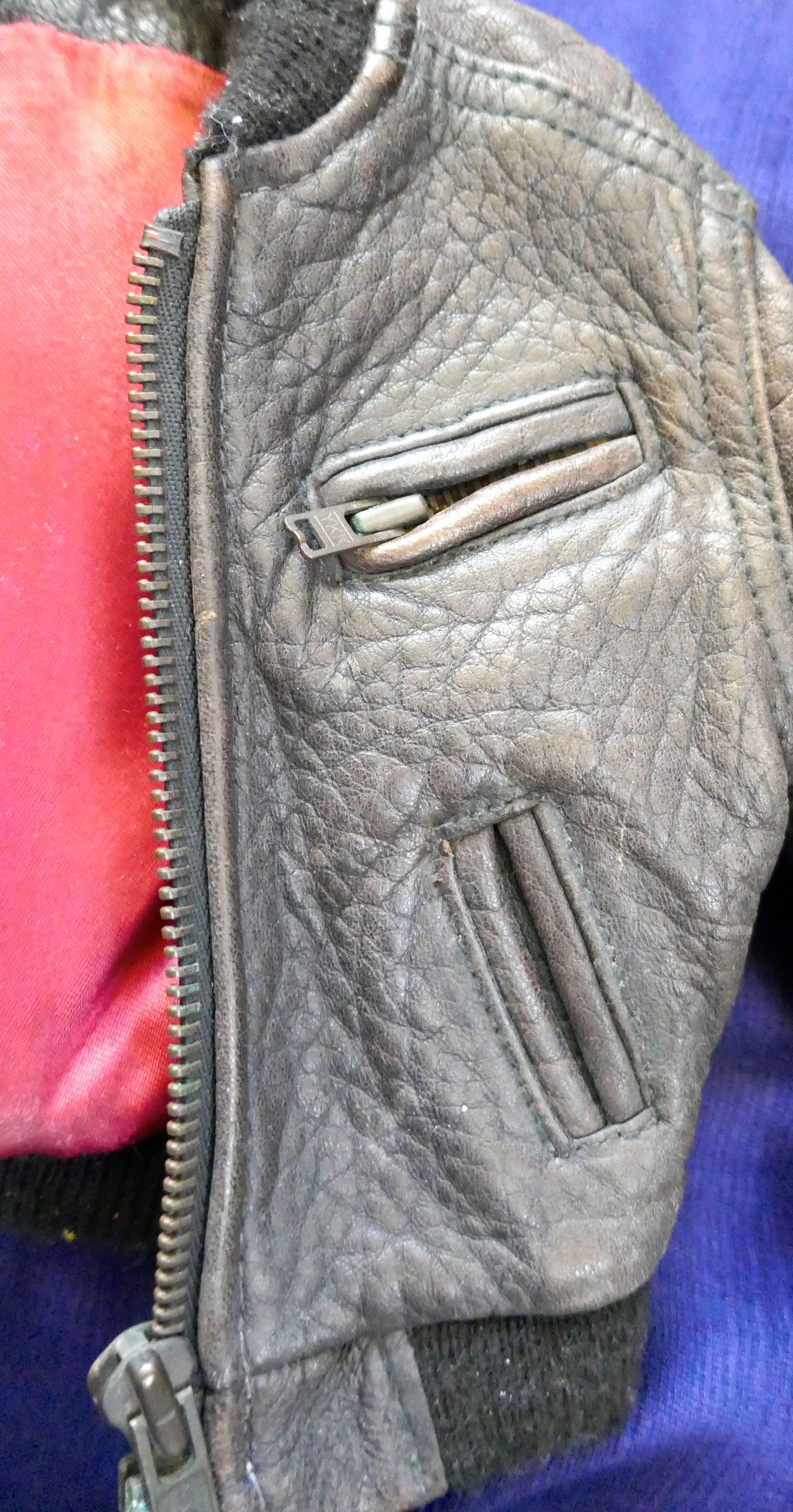 American Salesman’s Sample 1950s Cordon Leather Bomber Jacket 2