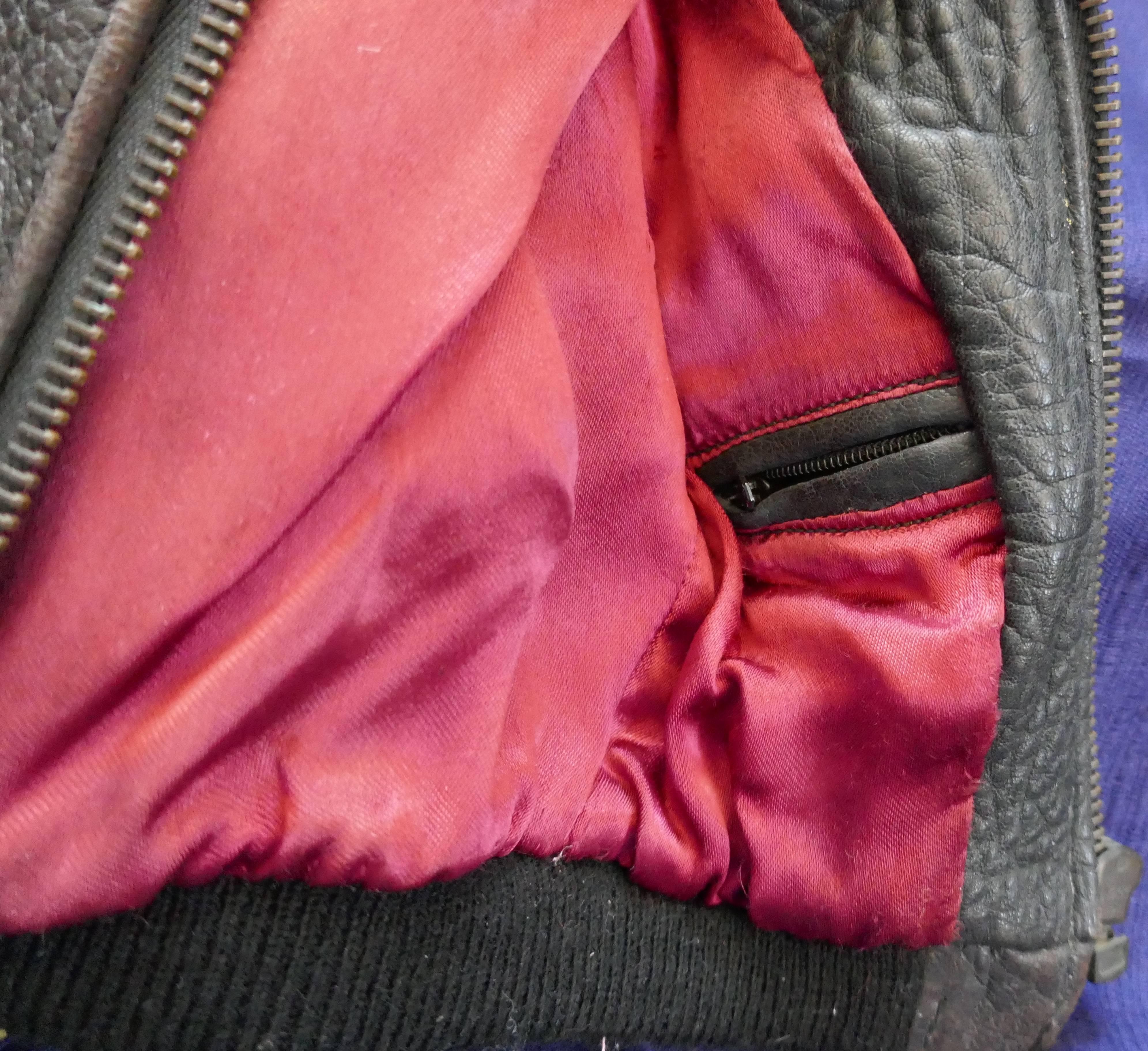 American Salesman’s Sample 1950s Cordon Leather Bomber Jacket 3