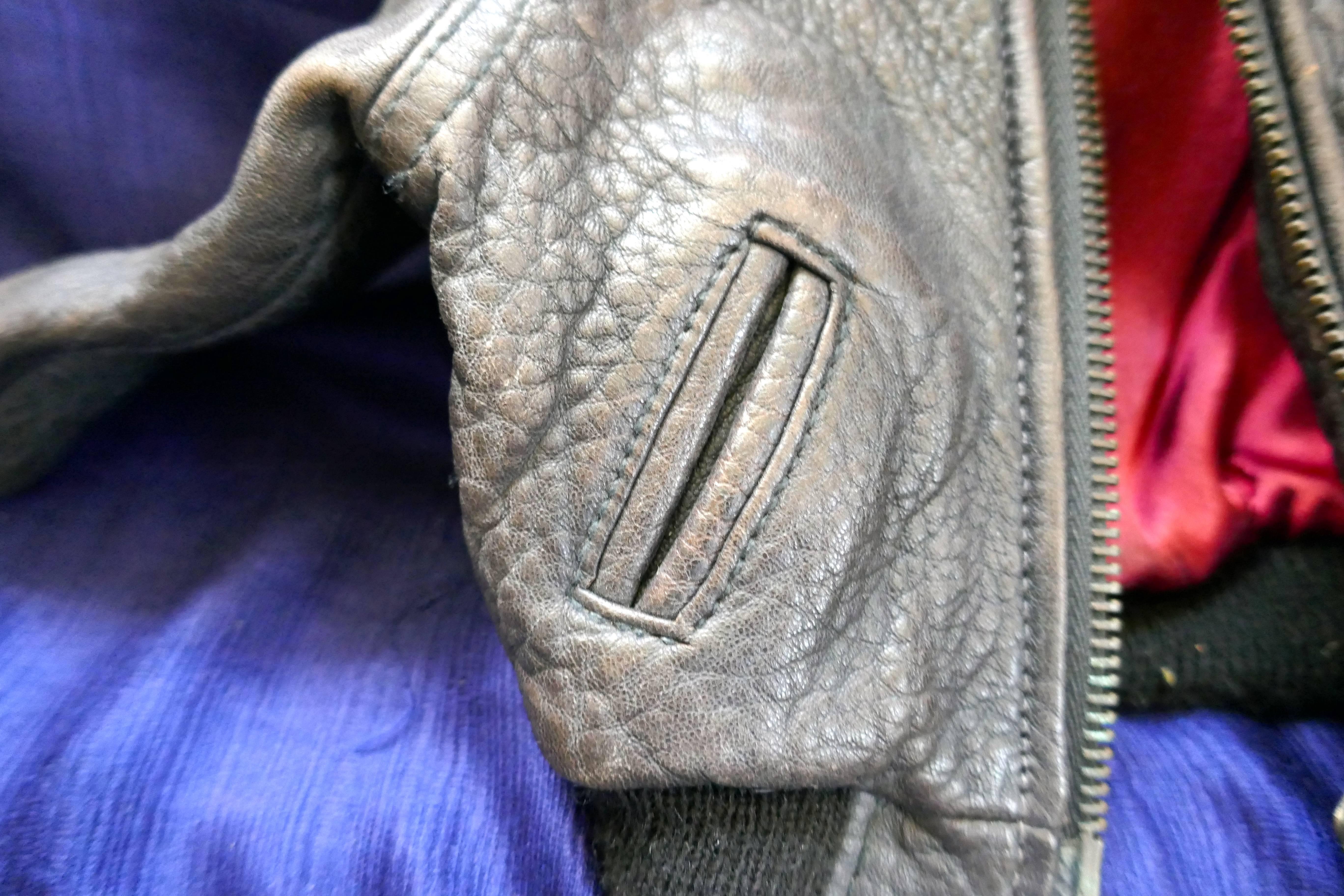American Salesman’s Sample 1950s Cordon Leather Bomber Jacket 4