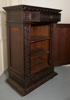 Early 19th Century Carved Oak Cupboard