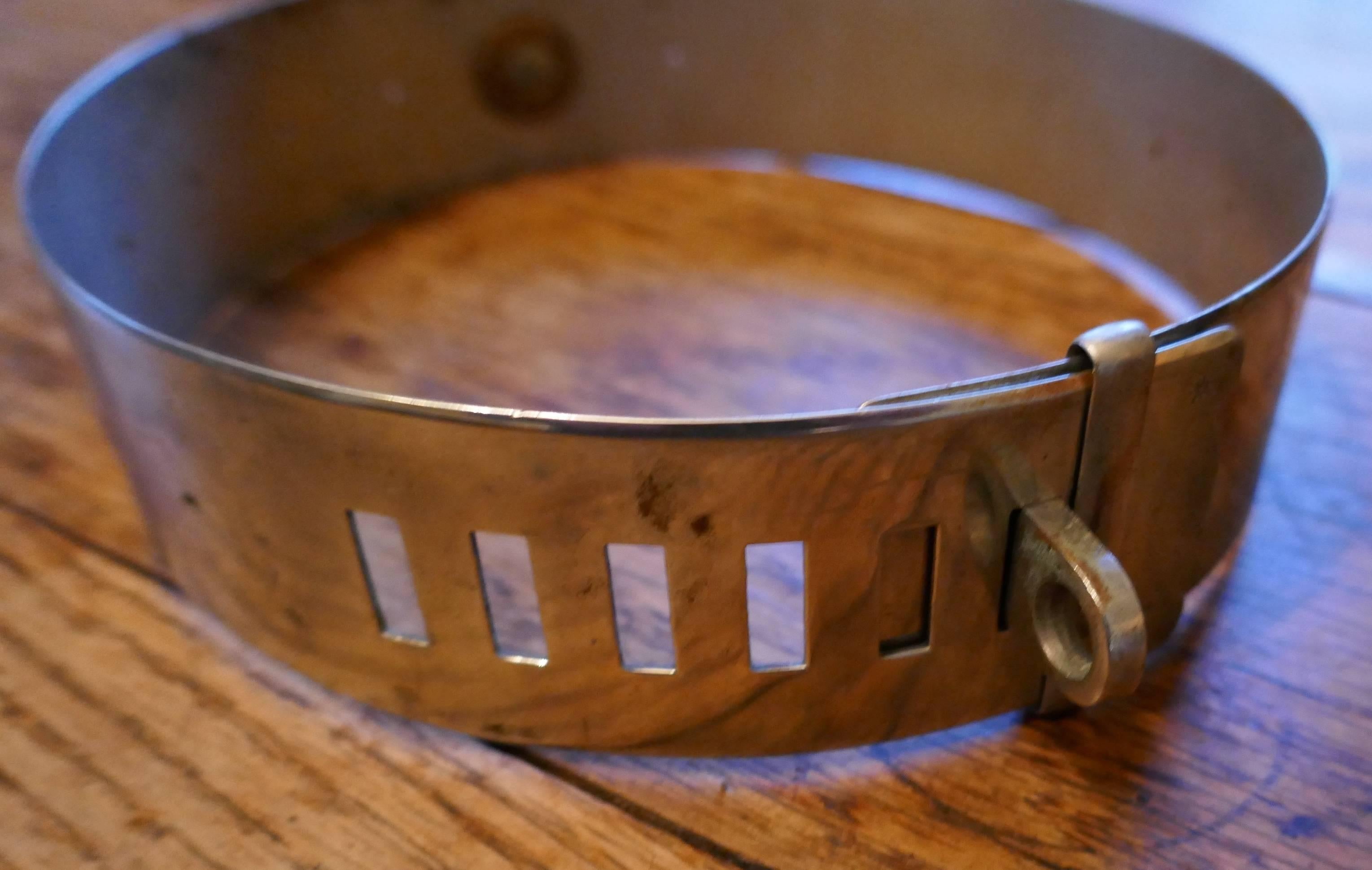 19th Century French Nickel Silver Hunting Dog Collar, Engraved Provenance 3