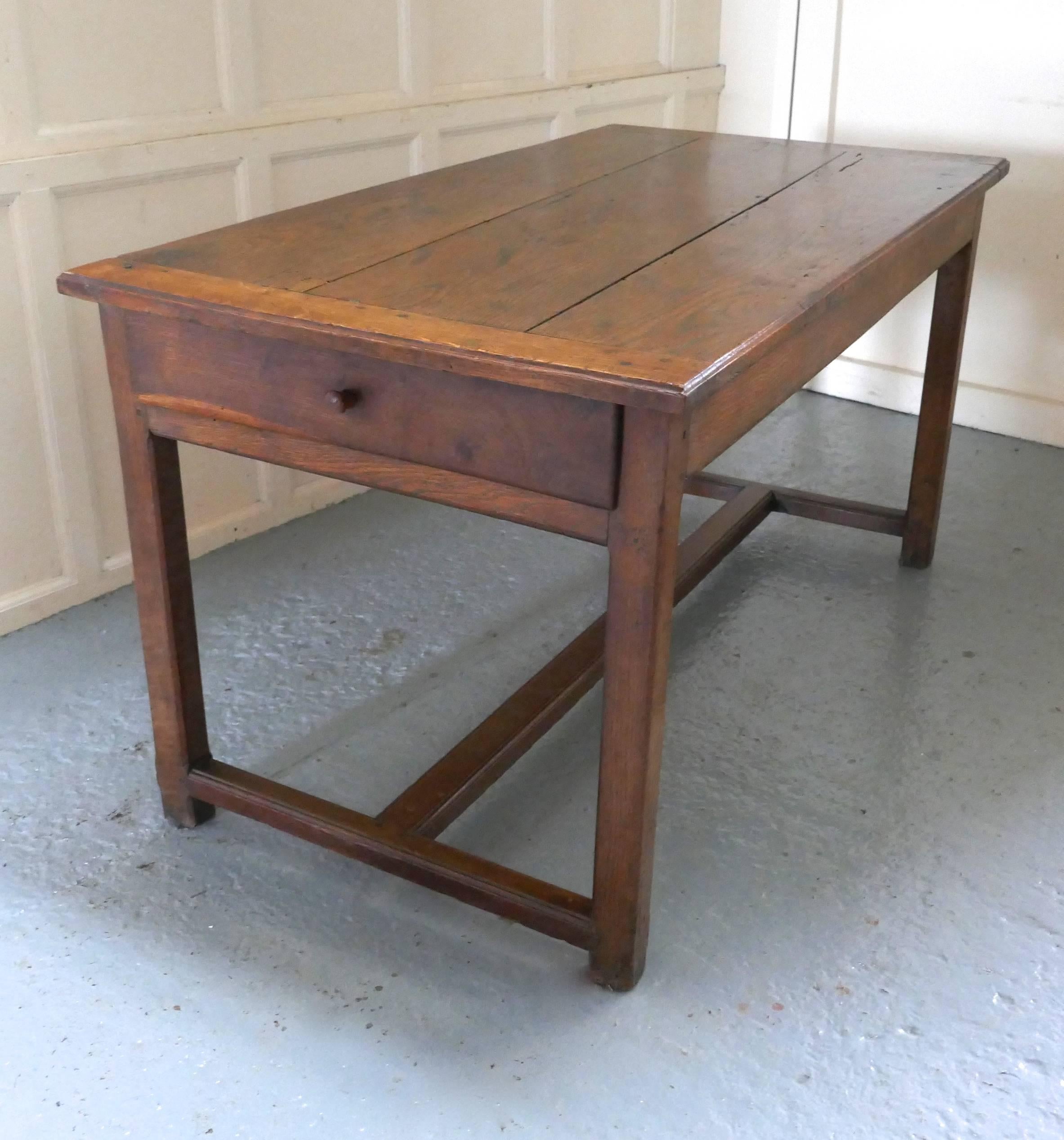 Rustic Early 19th Century French Chestnut Farmhouse Table
