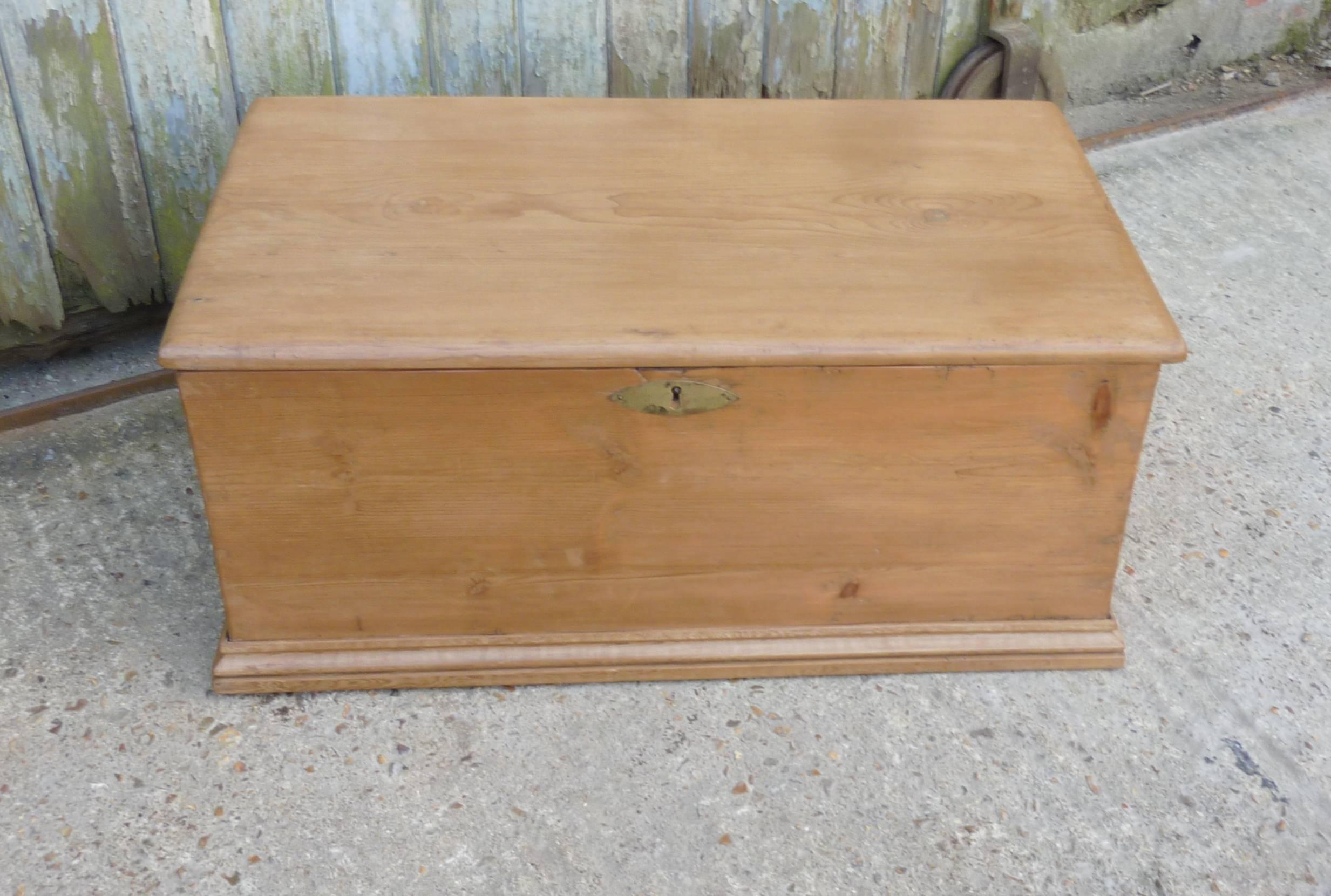 Late Victorian Victorian Pine Blanket Box or Coffee Table