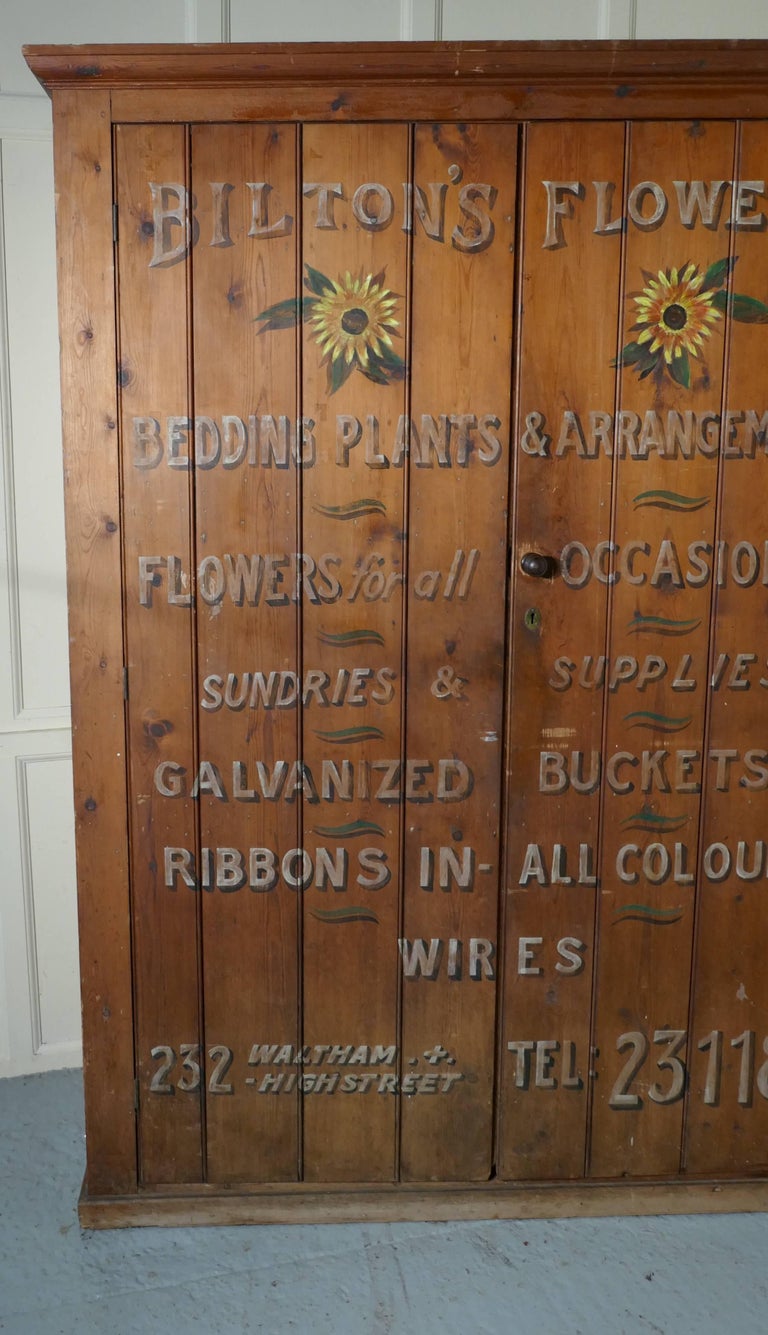 Victorian Painted Cupboard, Florist Flower Shop Supplies, Waltham