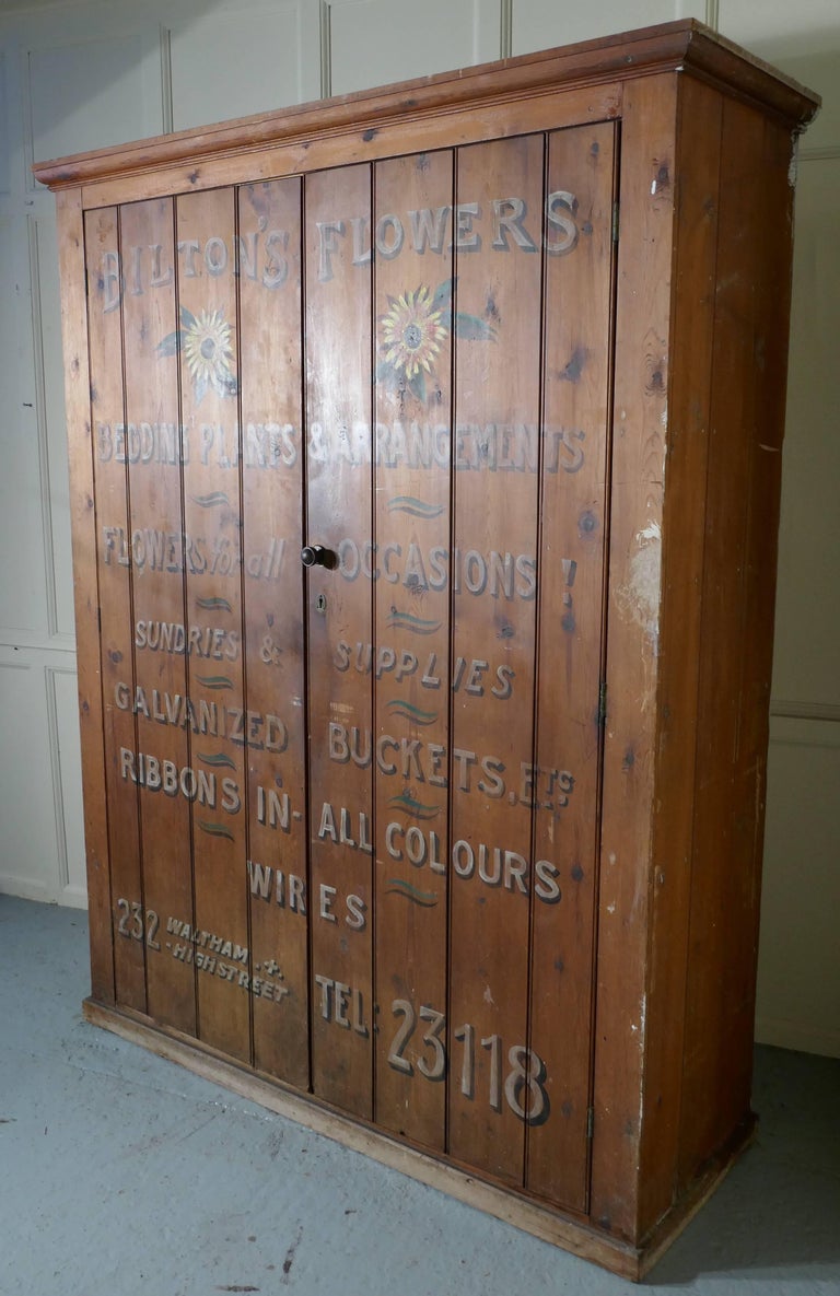 Victorian Painted Cupboard, Florist Flower Shop Supplies, Waltham