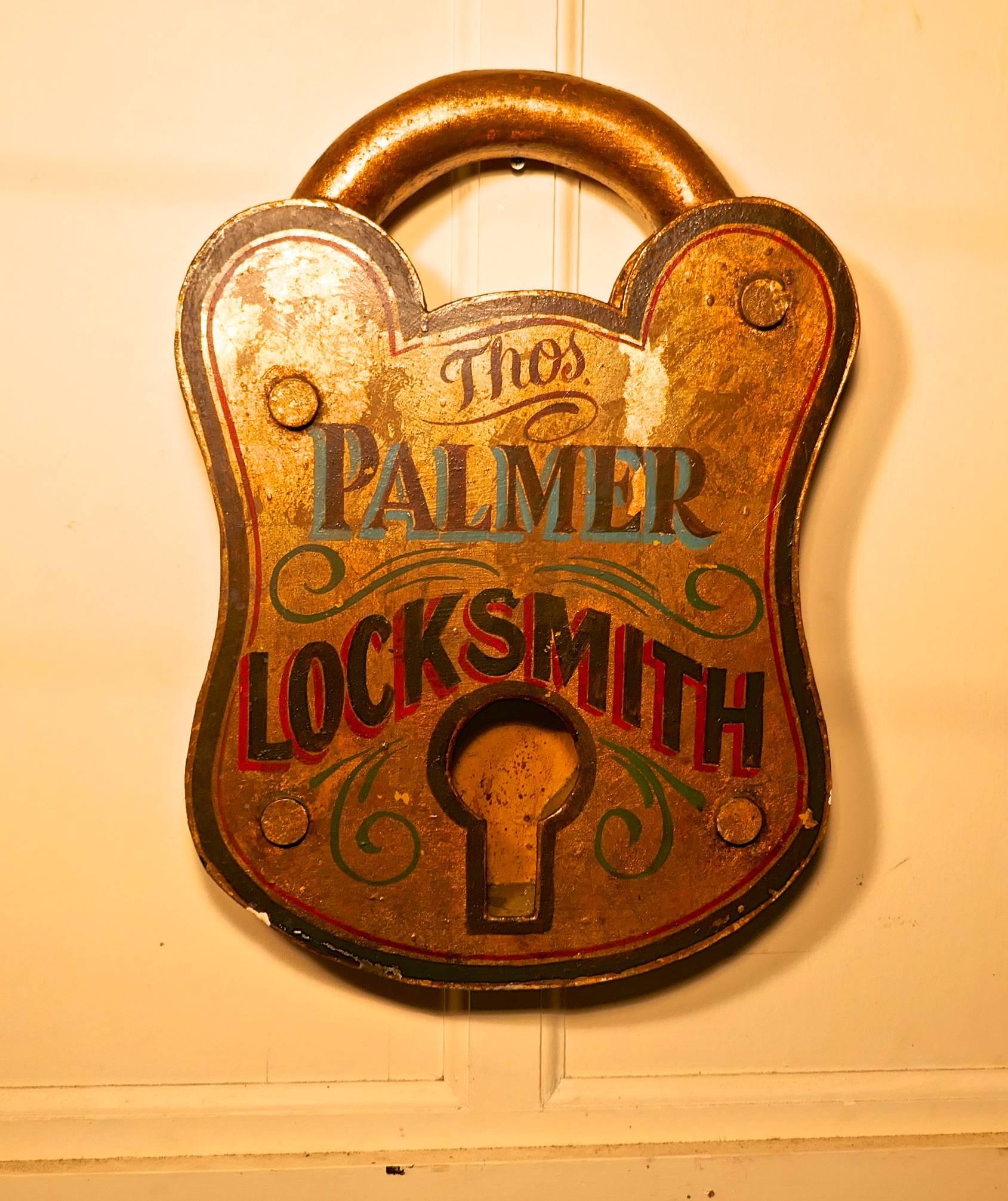 English Large Locksmith Shop Trade Sign