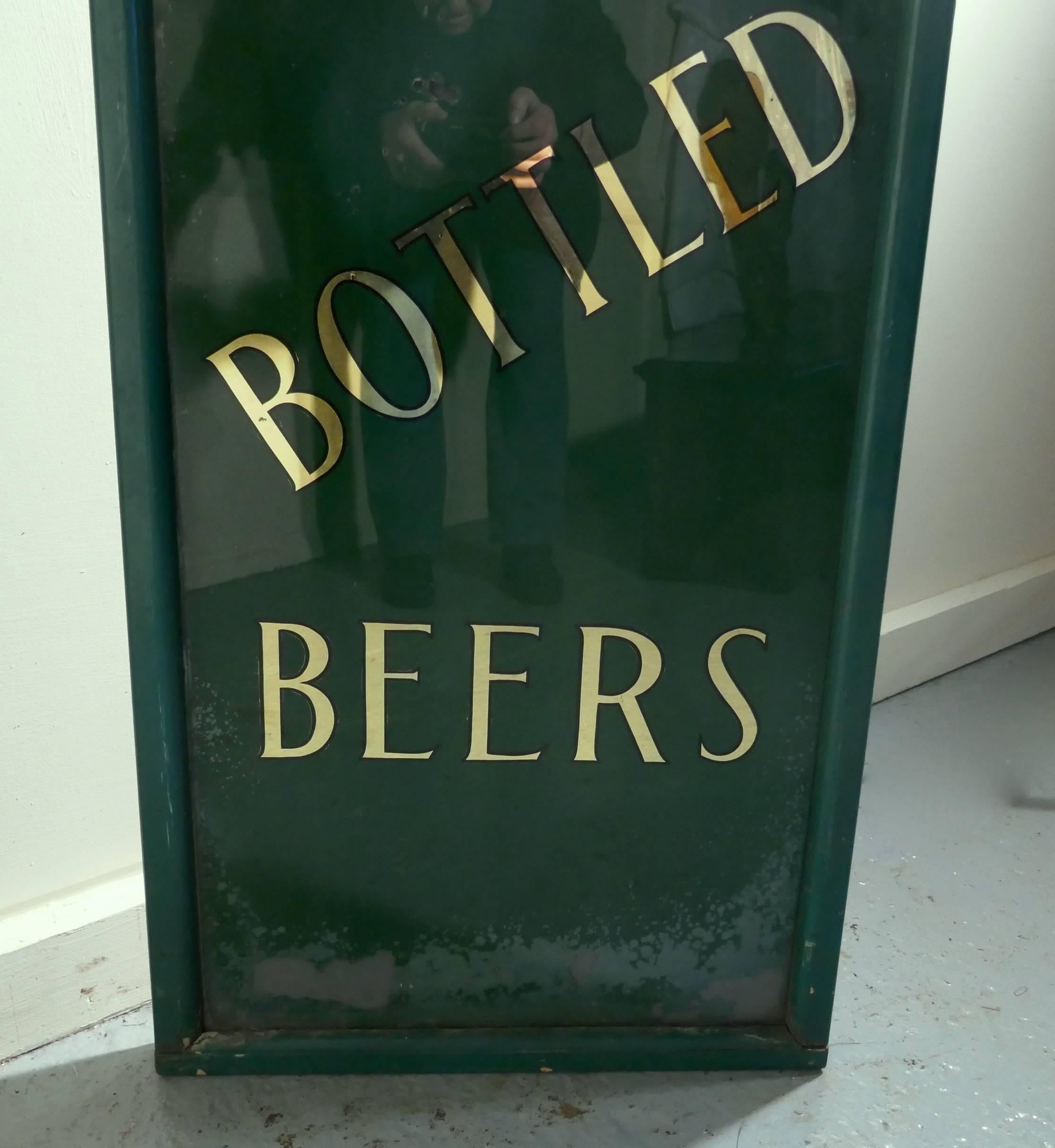 English 19th Century Pub Mirror Advertising Sign