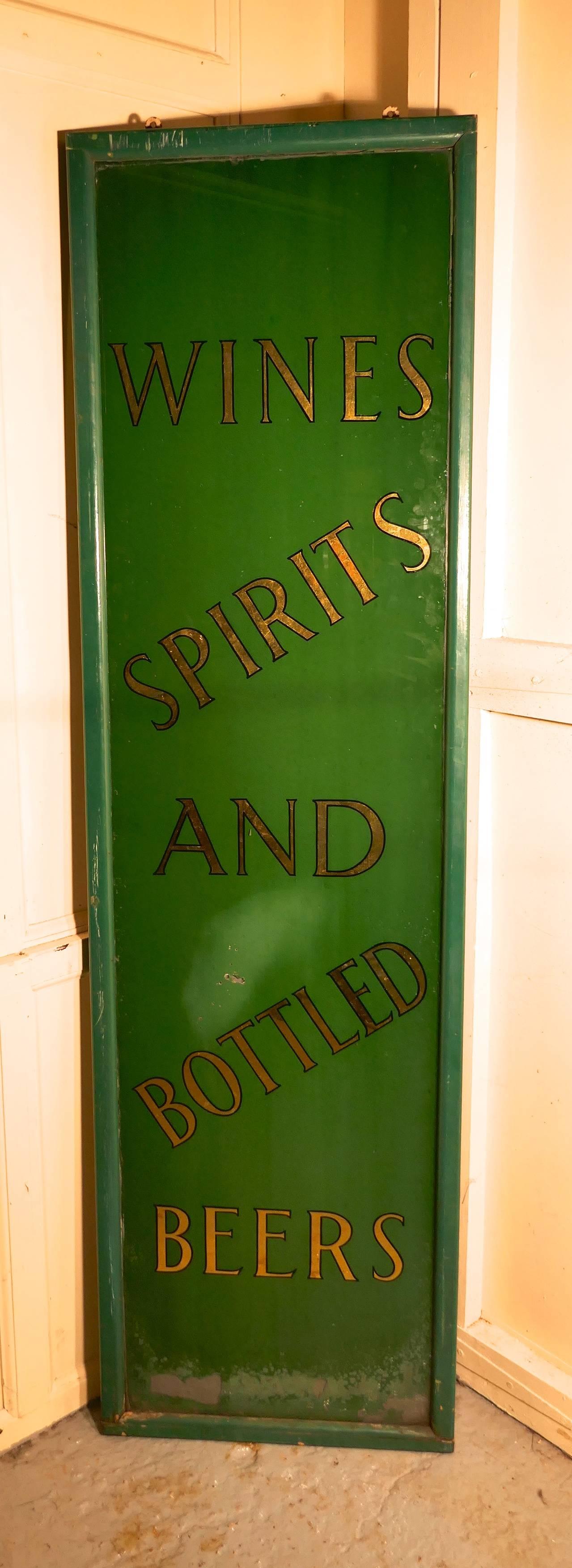 19th Century Pub Mirror Advertising Sign 4
