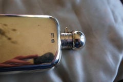 Silver Hall Marked Hip or Pocket Flask, Richard Burbridge Date 1915