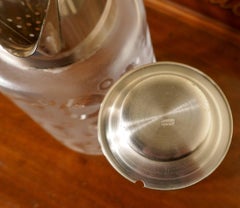 Art Deco Silver Plated Chiller Jug, Wine, Ice Cold from Germany