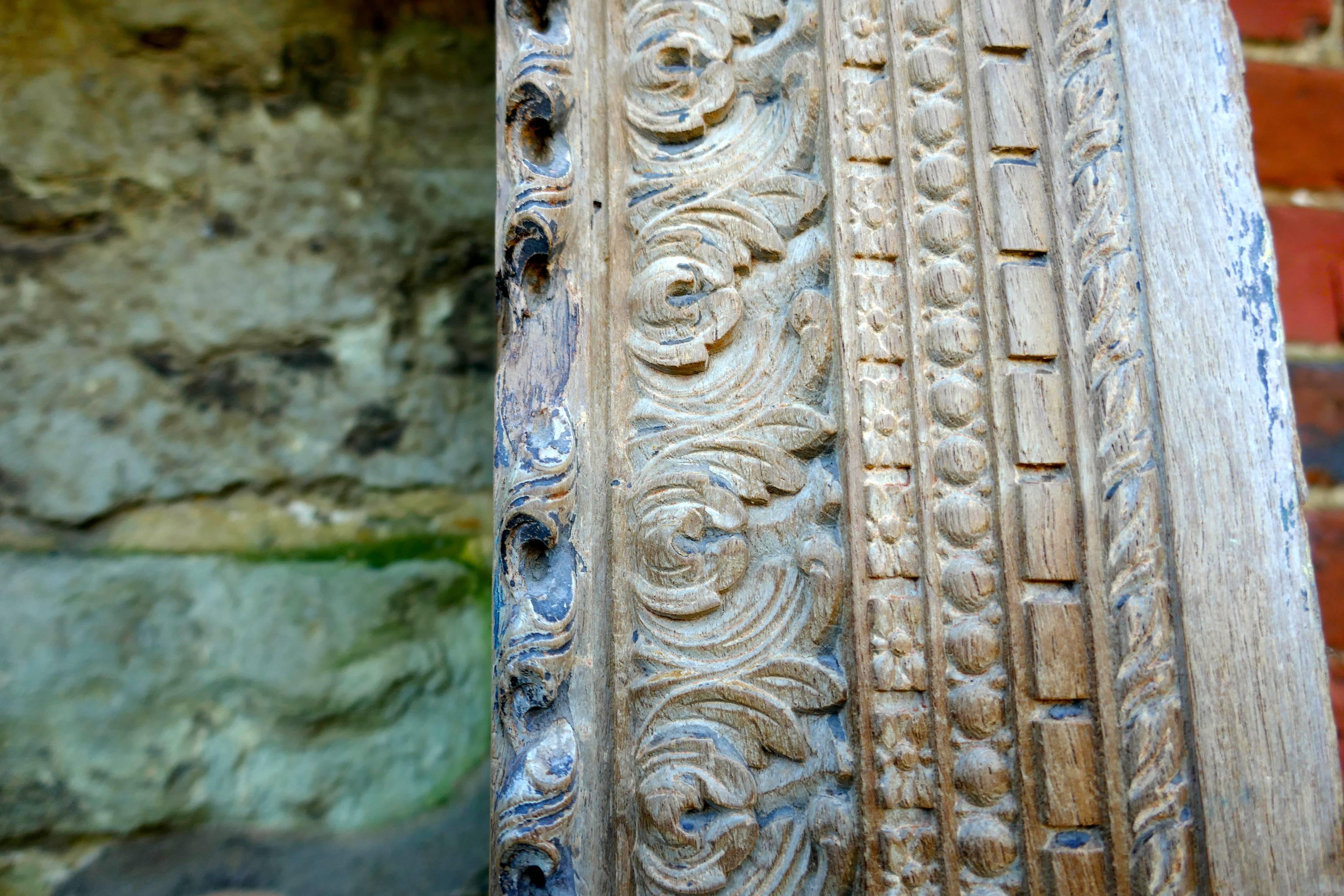 Islamic Temple Doorway Carved Teak Archway, Hindu and Buddhist 