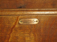 19th Century Inlaid Oak Stick Stand or Umbrella Hall Stand