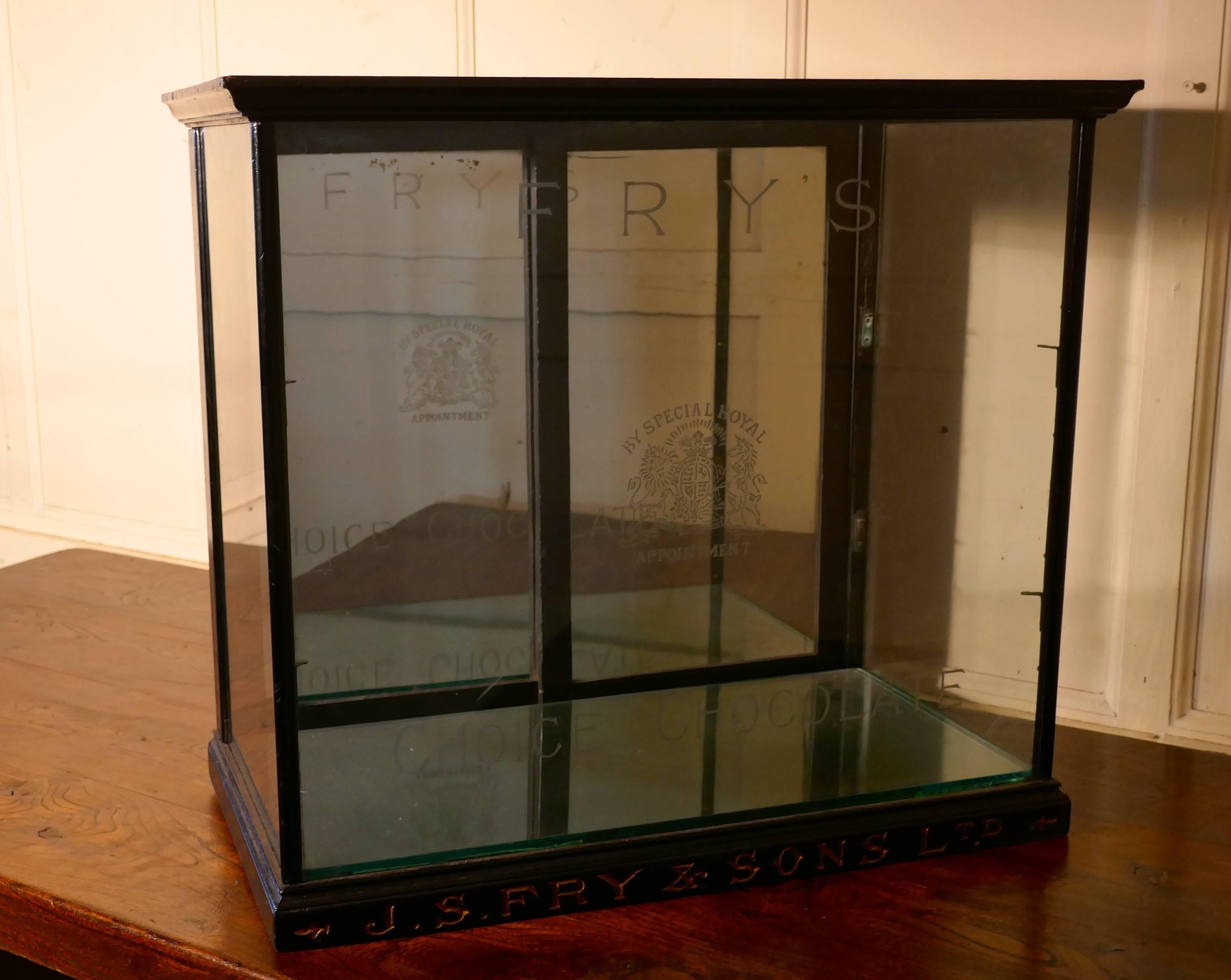 20th Century Fry’s Glazed Sweet Shop Display Cabinet