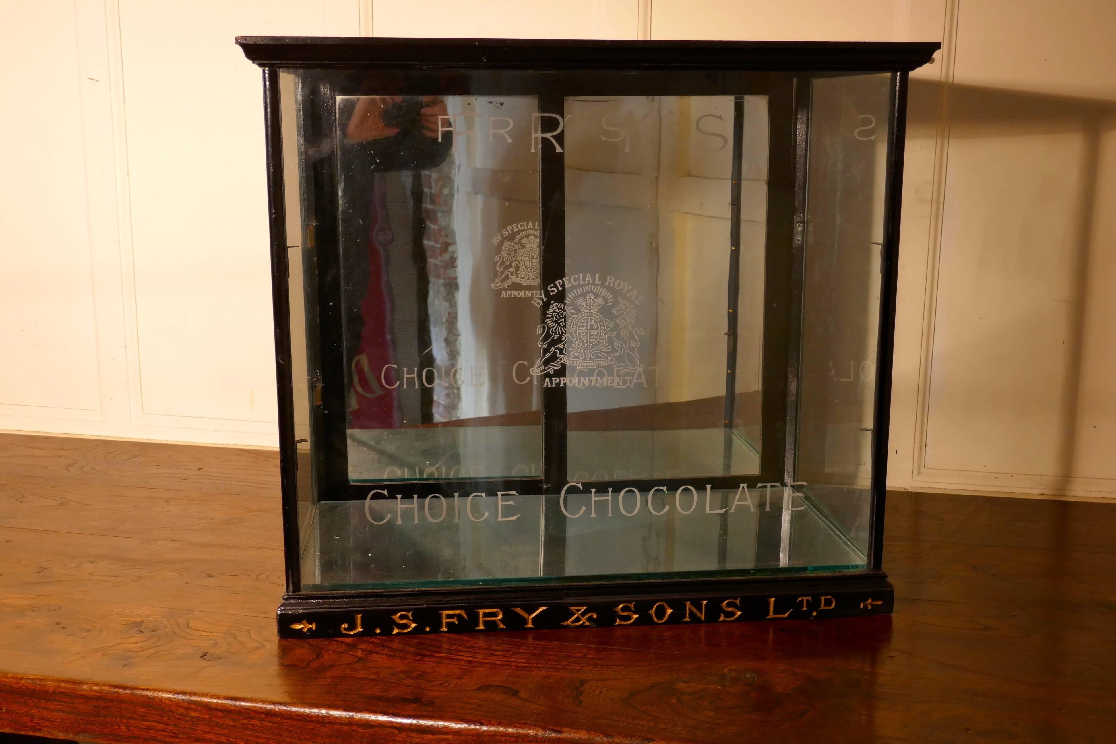 Industrial Fry’s Glazed Sweet Shop Display Cabinet