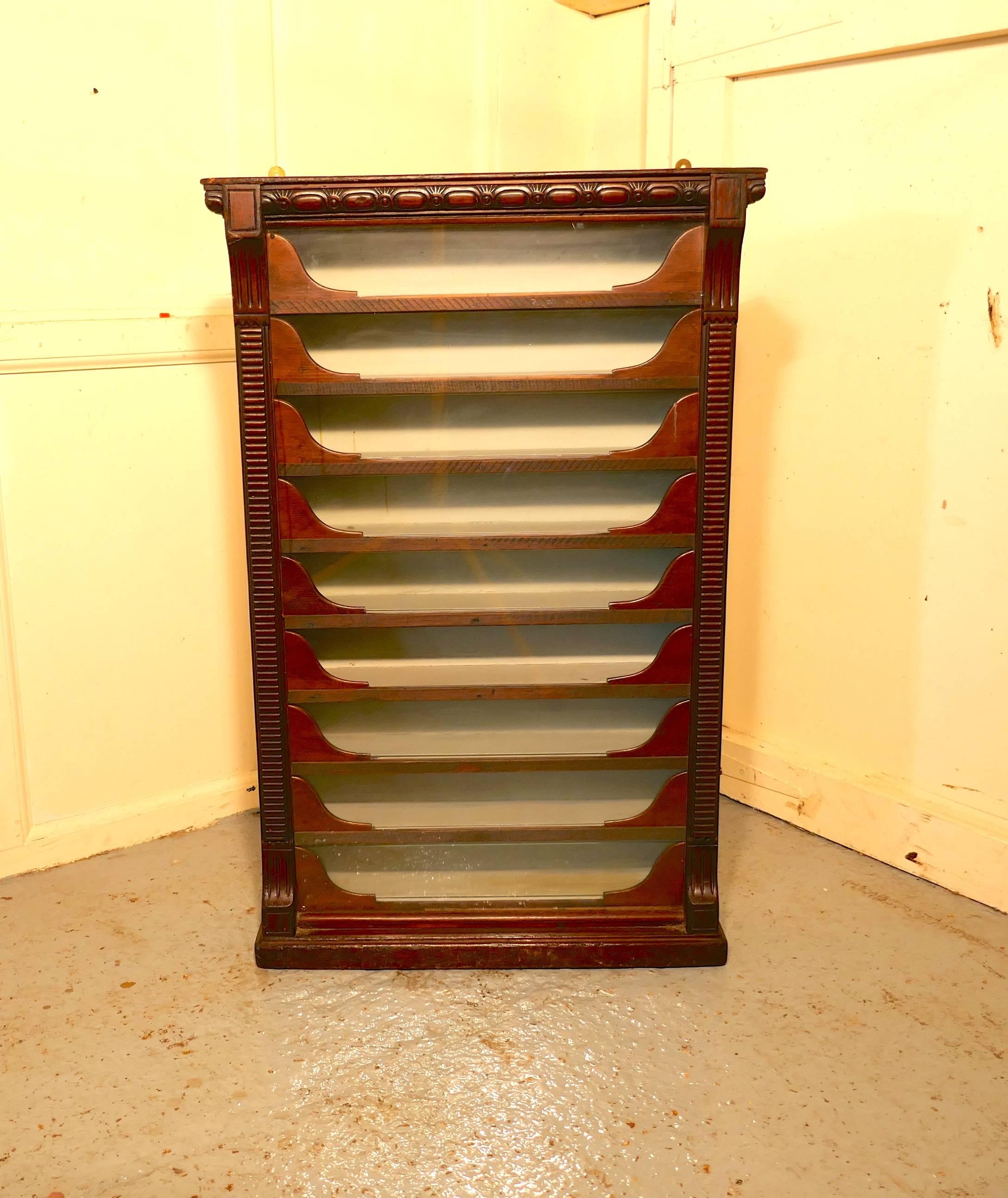 19th Century 9 Drawer Cigarette Cabinet, by Stephen Mitchell and Sons of Glasgow

This is a really interesting piece of Social History, the cabinet like so many others was supplied by the Tobacco manufacturers to the retail trade. 
The cabinet is