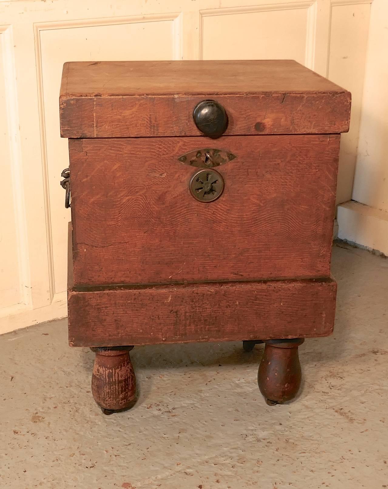 Rustic Country House Pine Ice Box or Refrigerator from around 1890