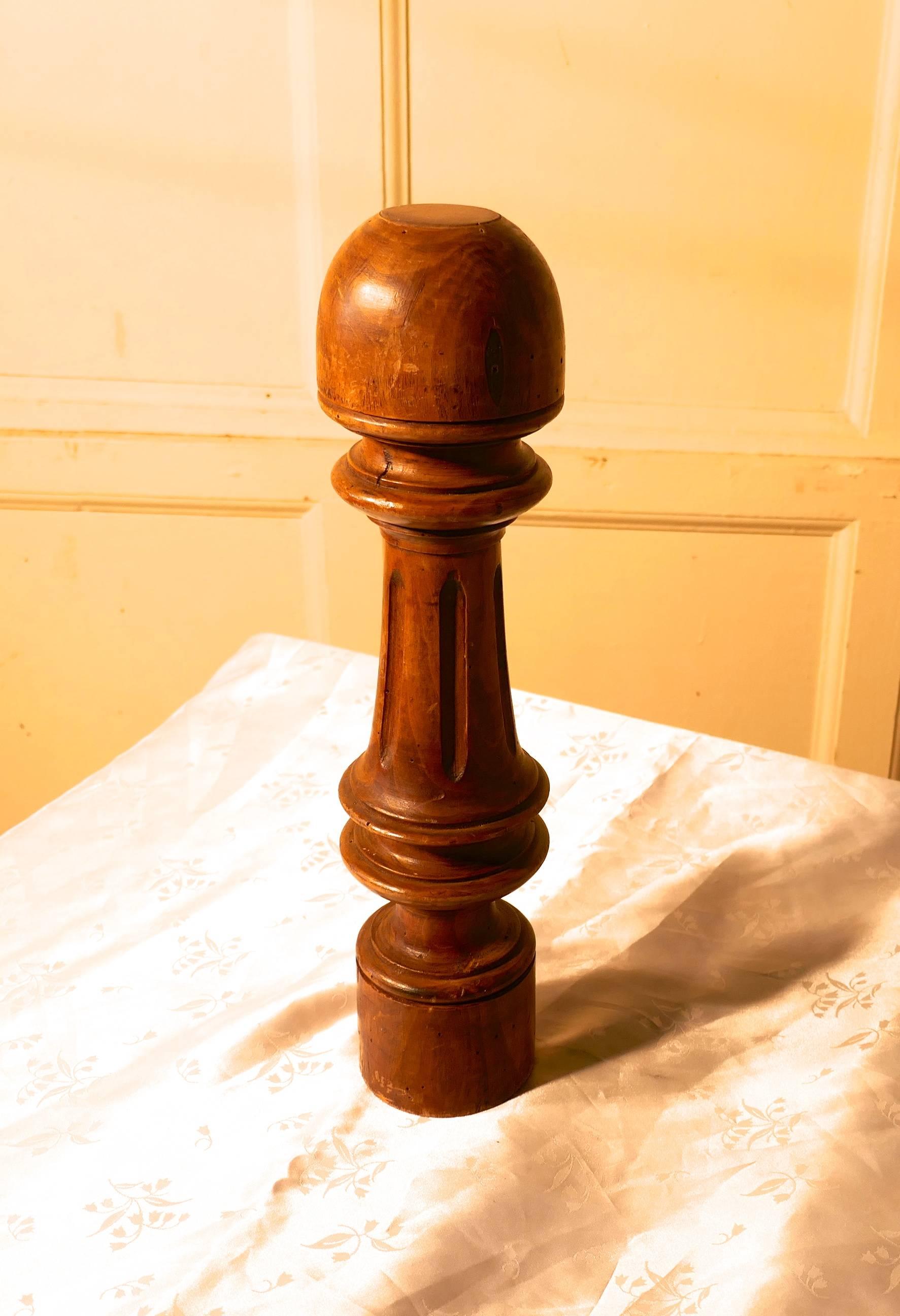 wooden wig stand