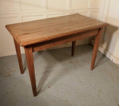 Victorian Planked Top Farmhouse Kitchen Pine Table