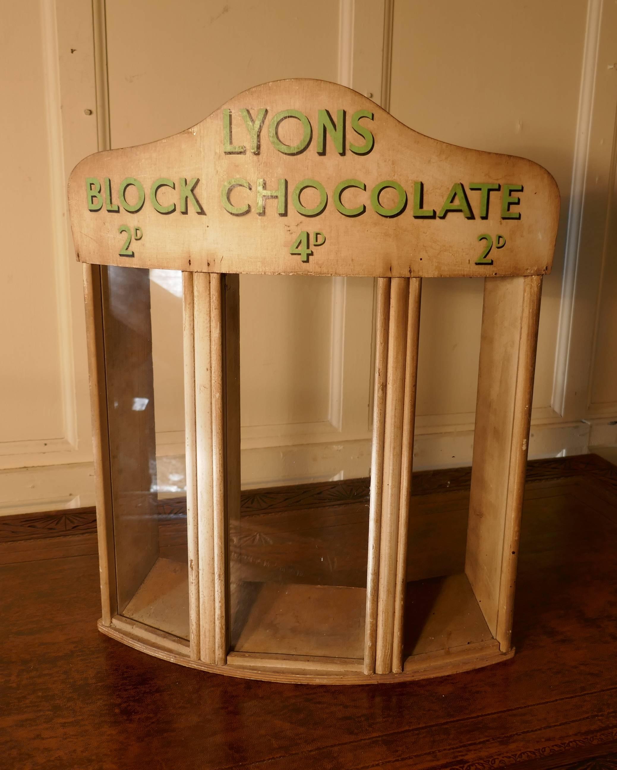 English Lyons Block Chocolate Dispensing Cabinet For Sale