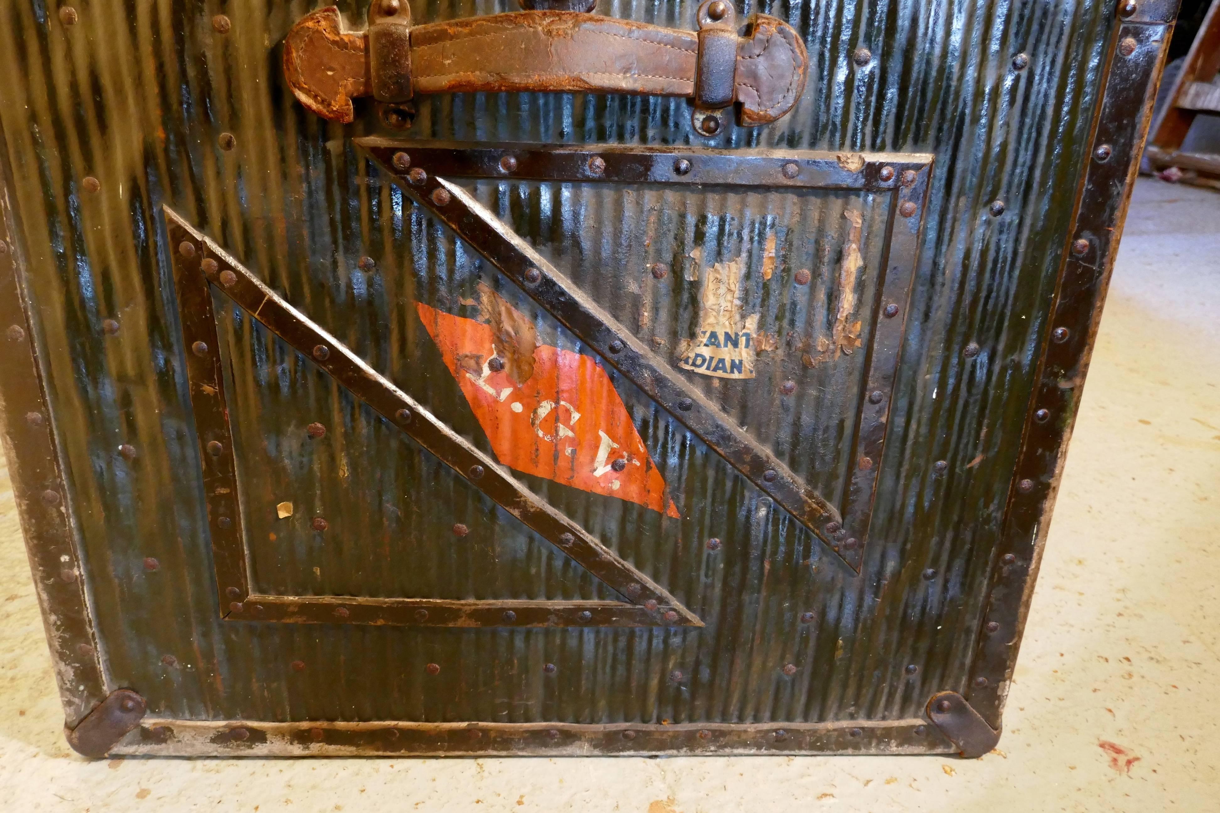 19th Century Travel Trunk by Innovation For Sale 2