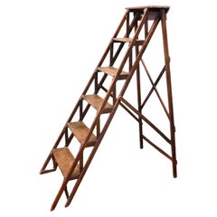 Late 19th Century French Decorators Ladder  This is a beautifully designed piece